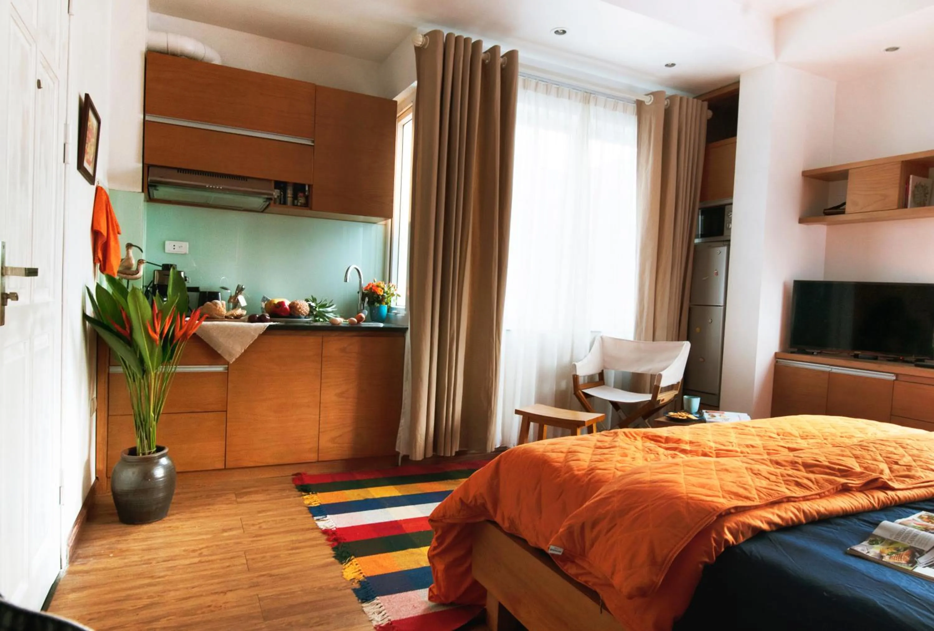 Bed in Chez Tram Homestay