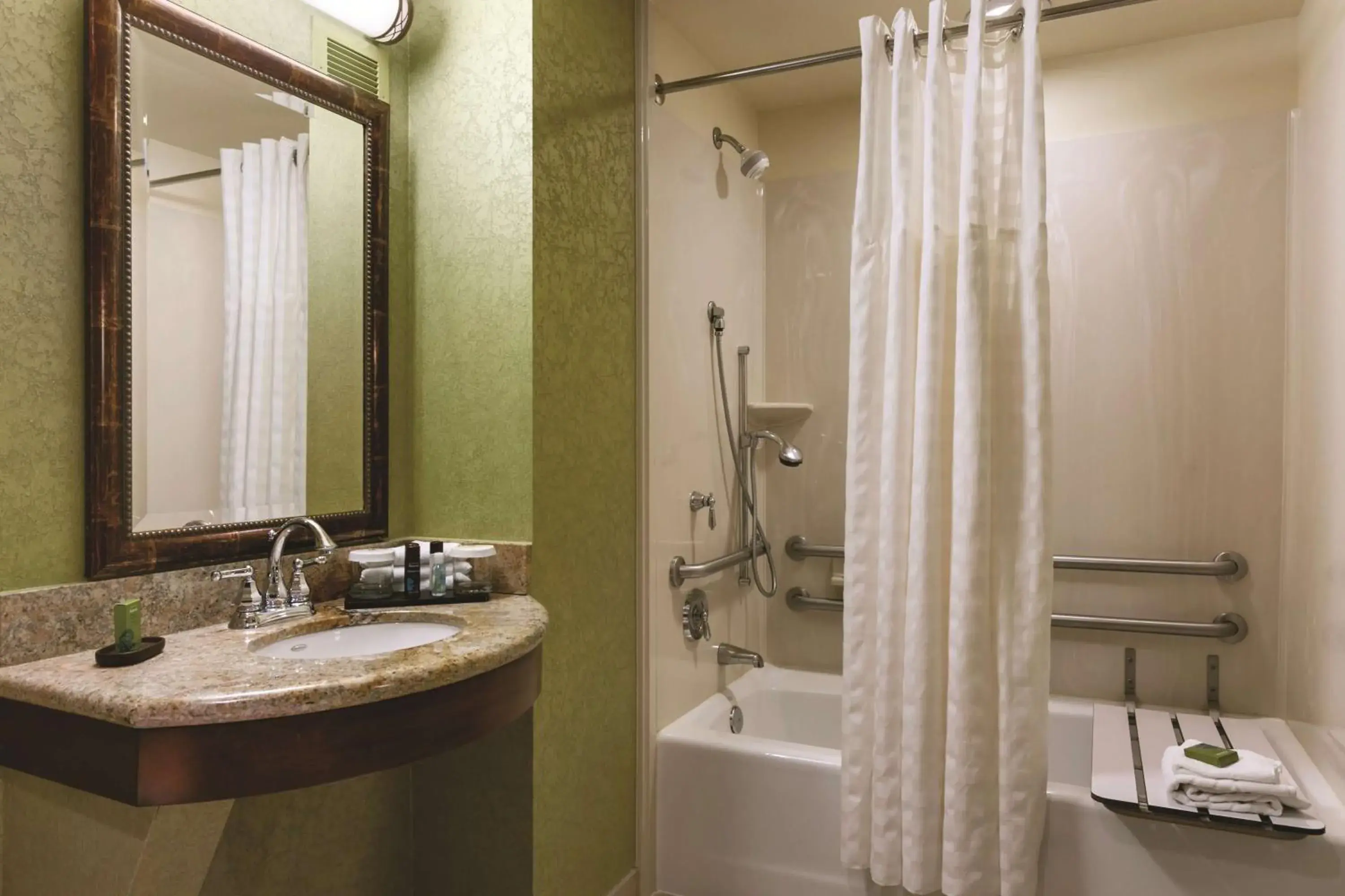 One-Bedroom King Suite - Disability Access with Tub/Non-Smoking in Embassy Suites Omaha- La Vista/ Hotel & Conference Center One-Bedroom King Suite - Disability Access with Tub/Non-Smoking in Embassy Suites Omaha- La Vista/ Hotel & Conference Center
