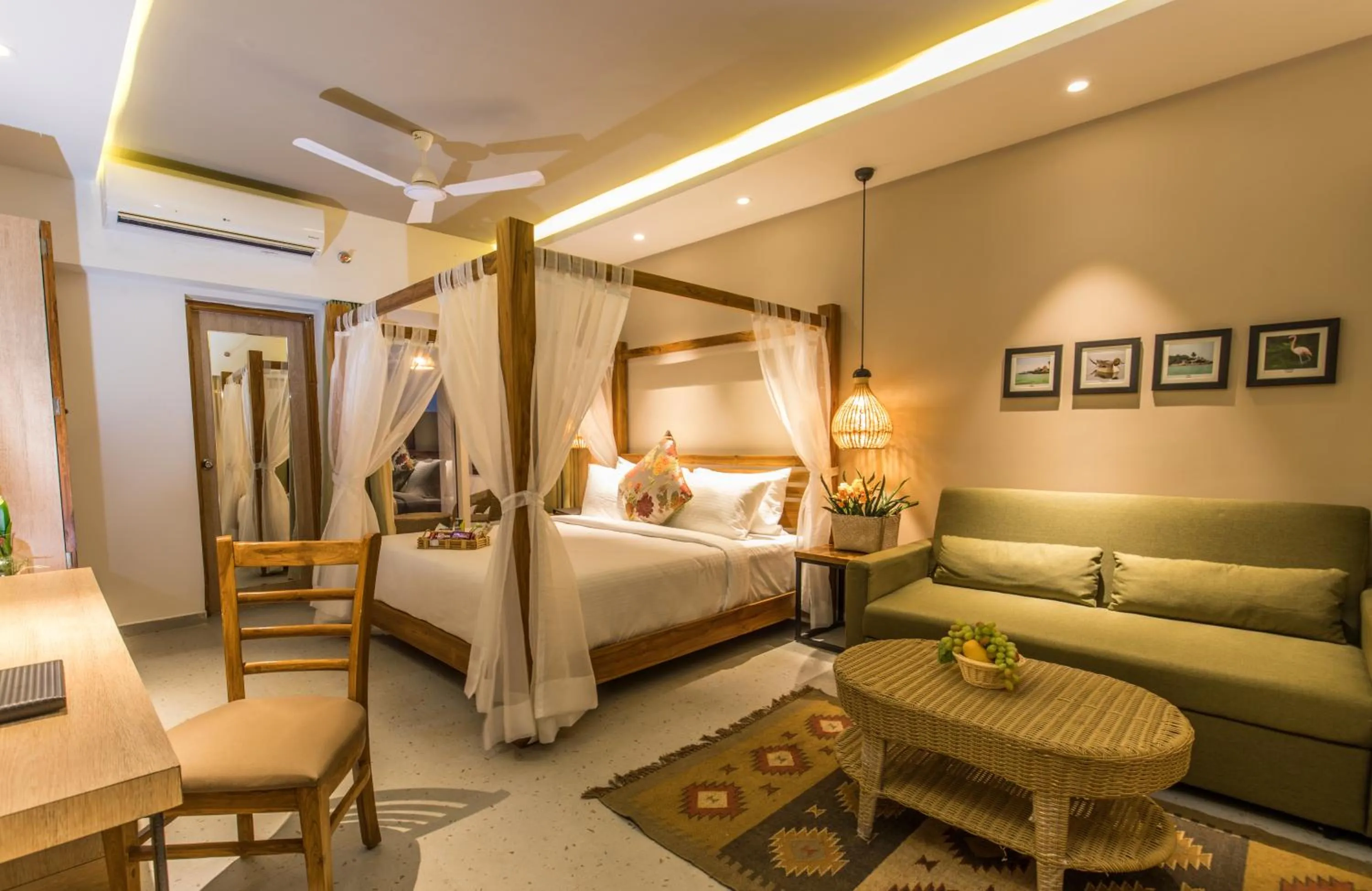 Photo of the whole room, Bed in Swosti Chilika Resort