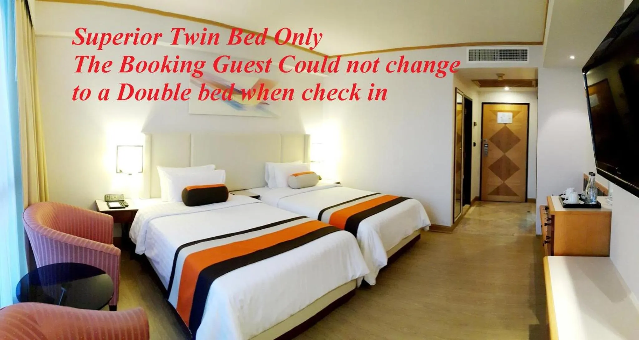 Bed in The Four Wings Hotel Bangkok