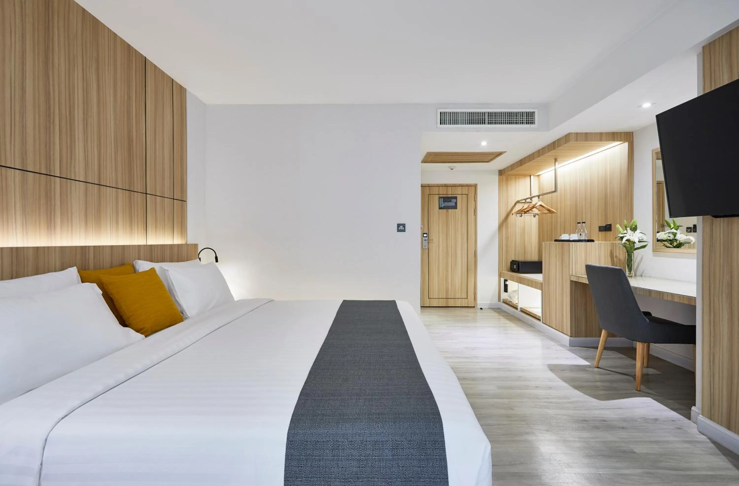 Bed in The Four Wings Hotel Bangkok