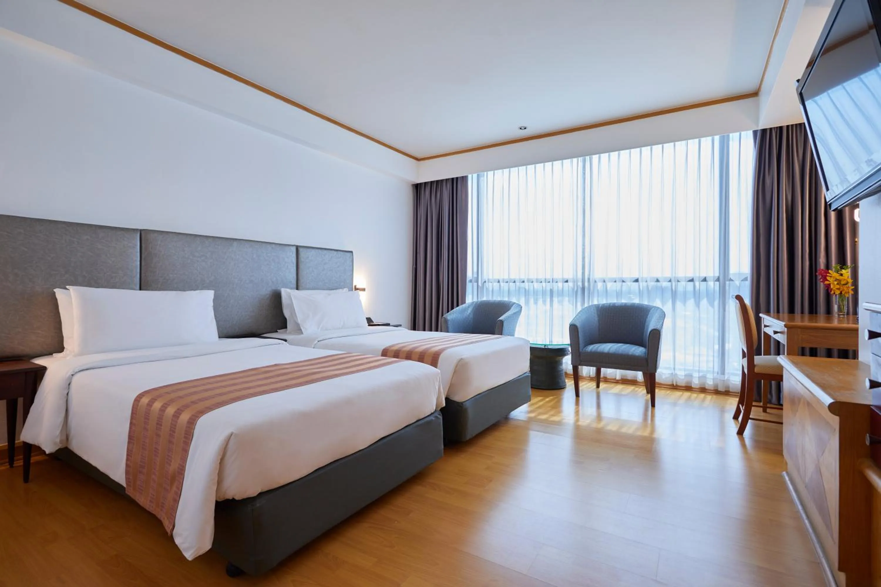 Bed in The Four Wings Hotel Bangkok