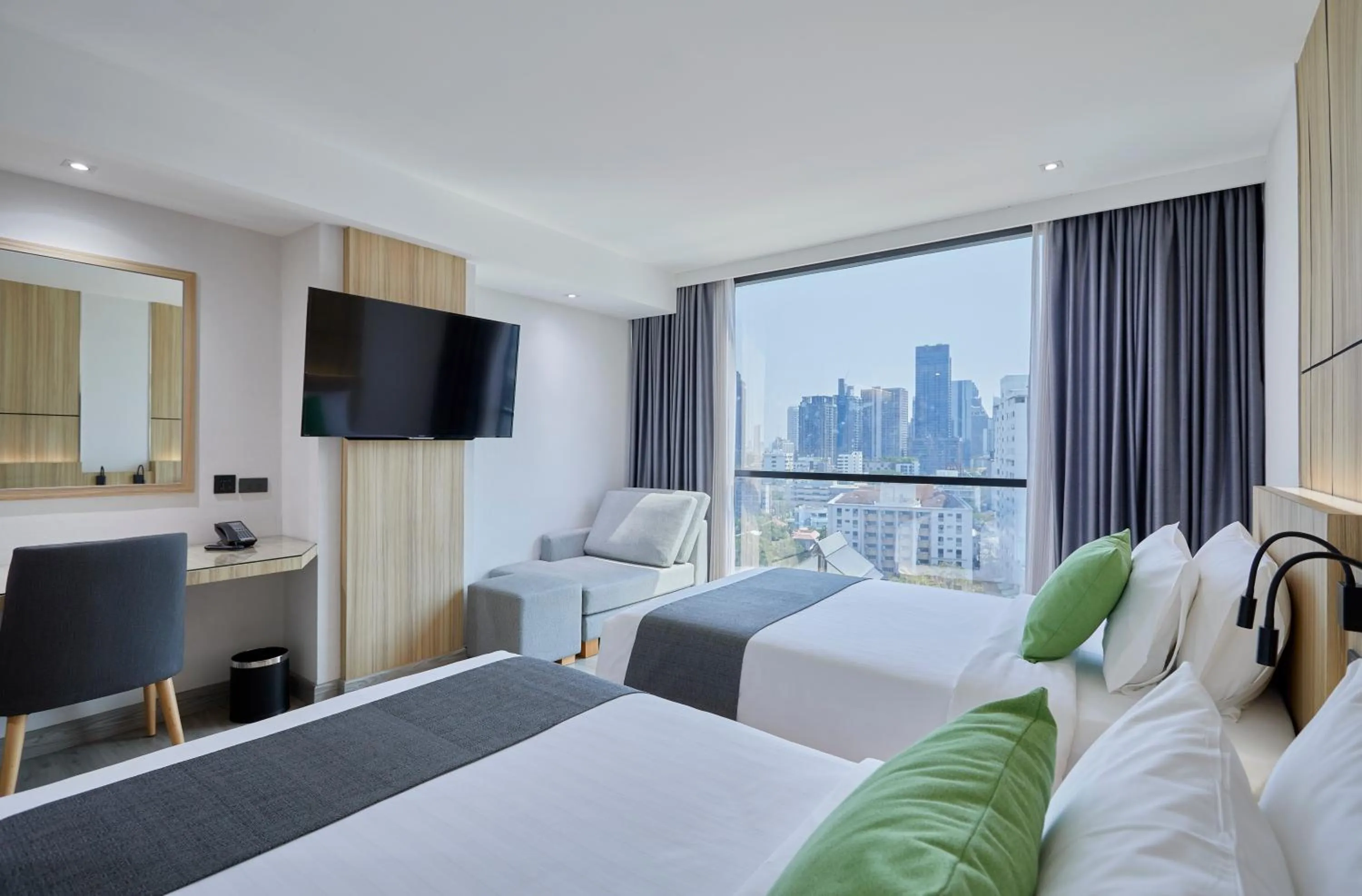 Bed in The Four Wings Hotel Bangkok