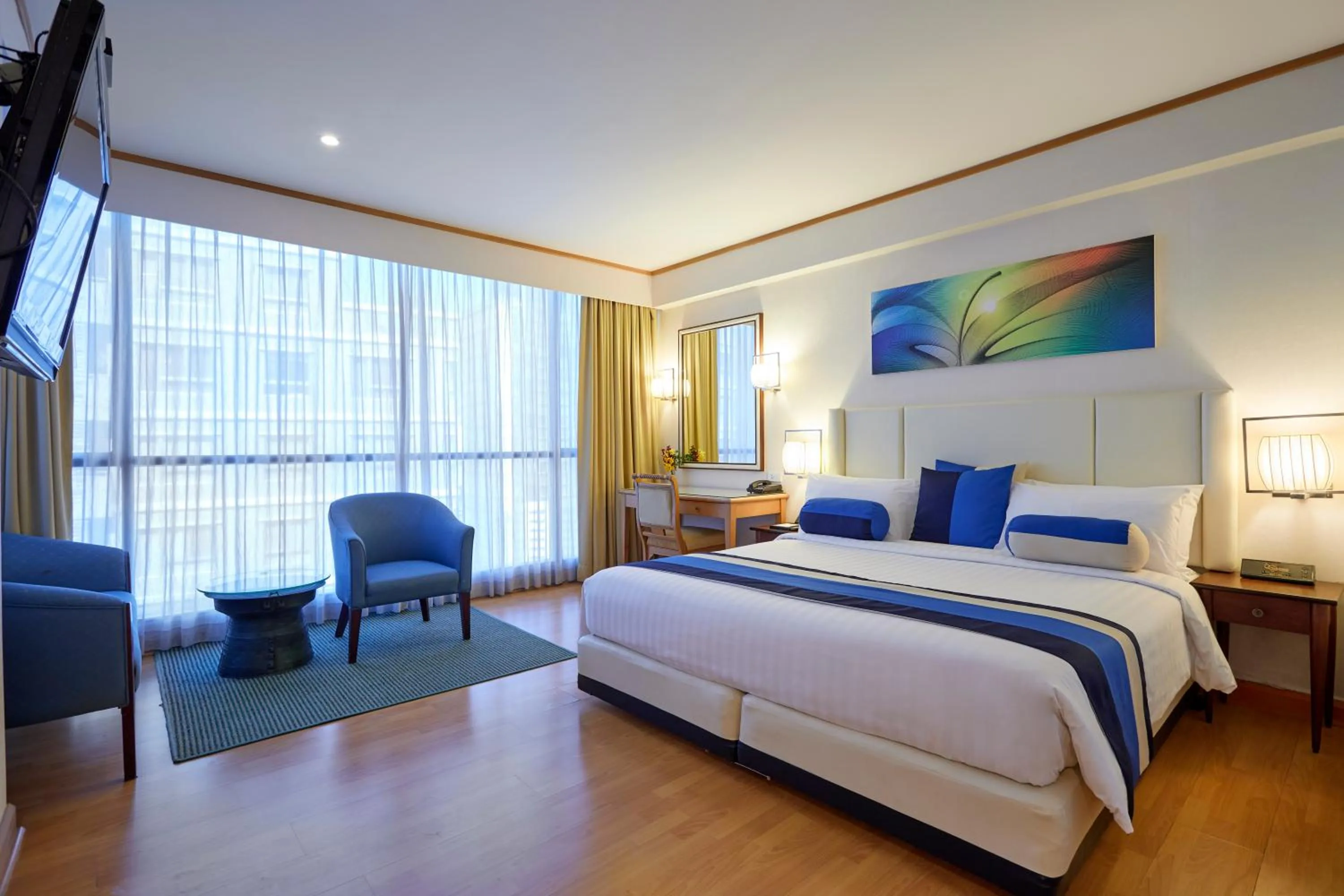 Bed in The Four Wings Hotel Bangkok