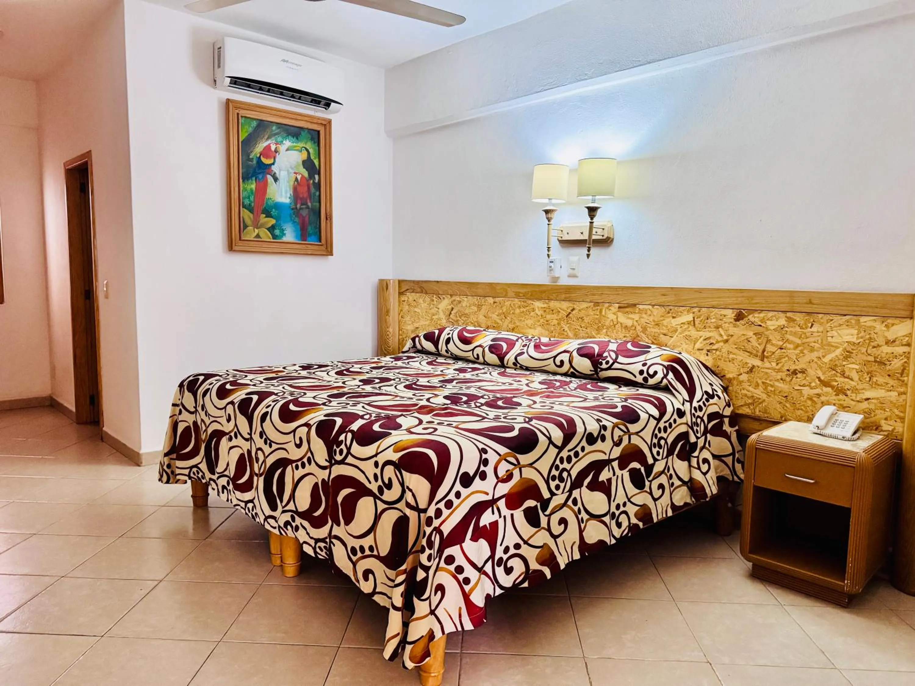 Bed in Tropicana Hotel Puerto Vallarta