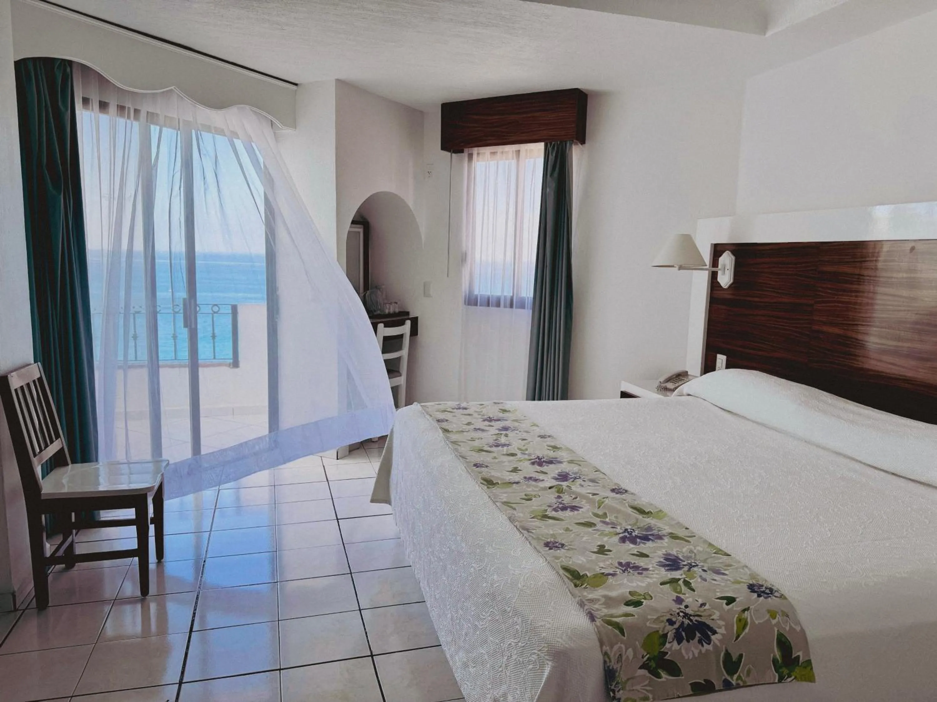 Bed in Tropicana Hotel Puerto Vallarta