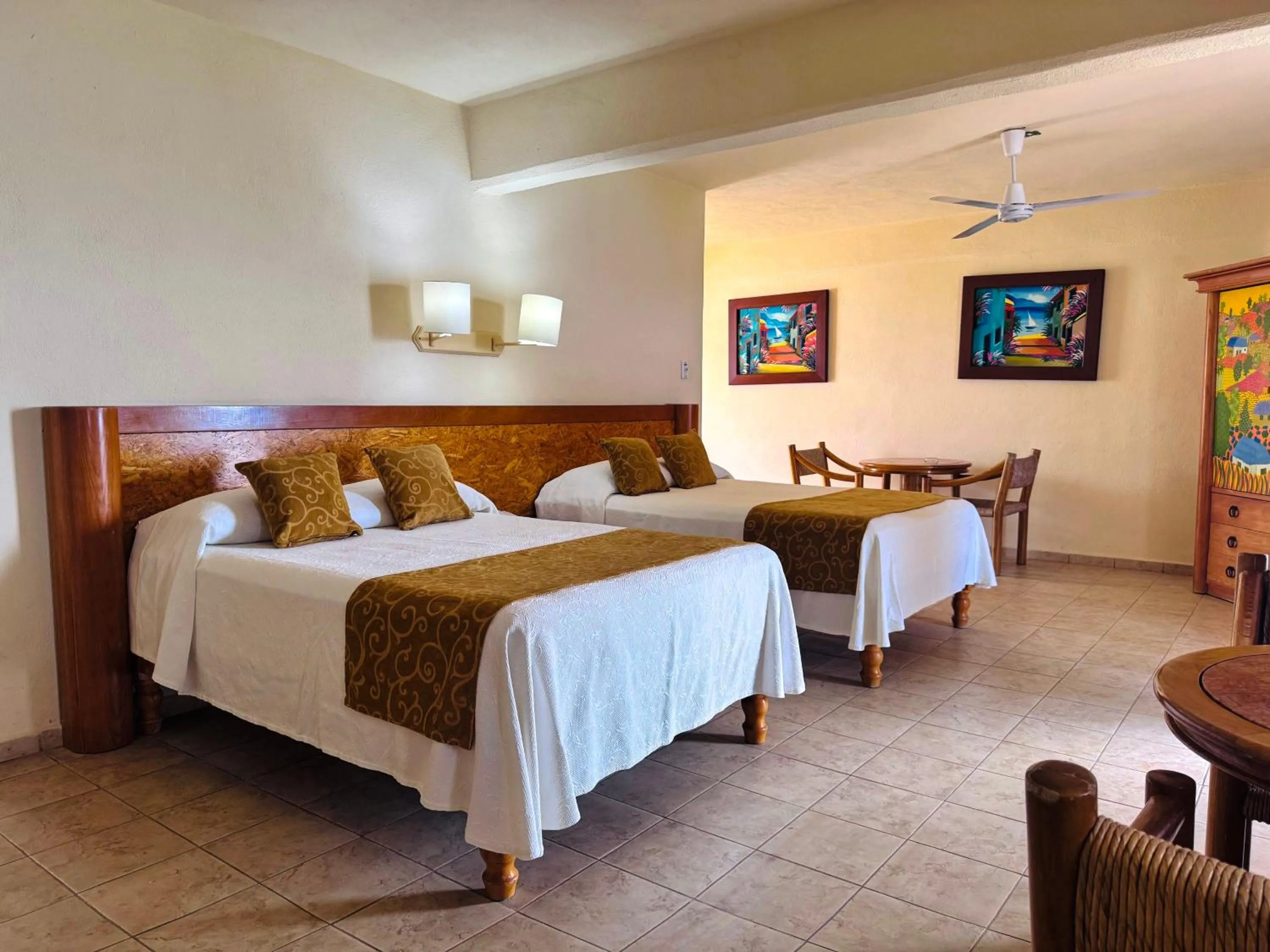 Bed in Tropicana Hotel Puerto Vallarta