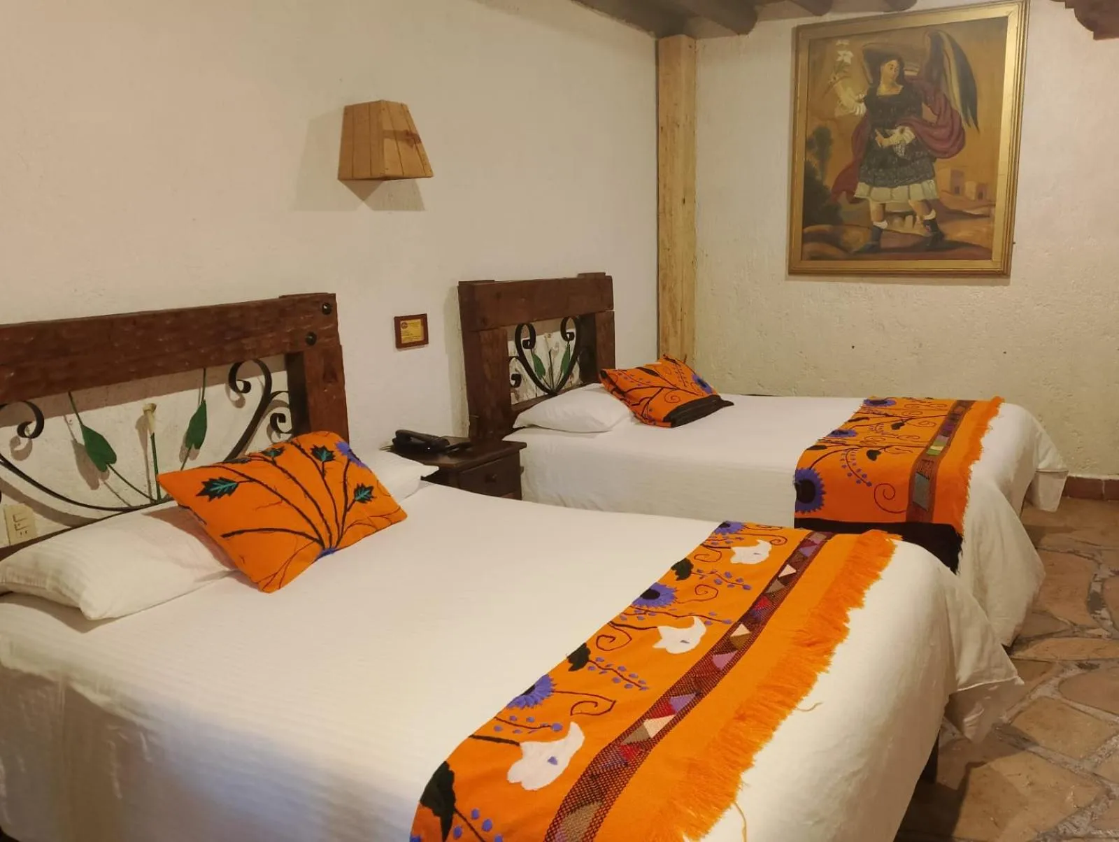 Bed in Hotel Hacienda Don Juan