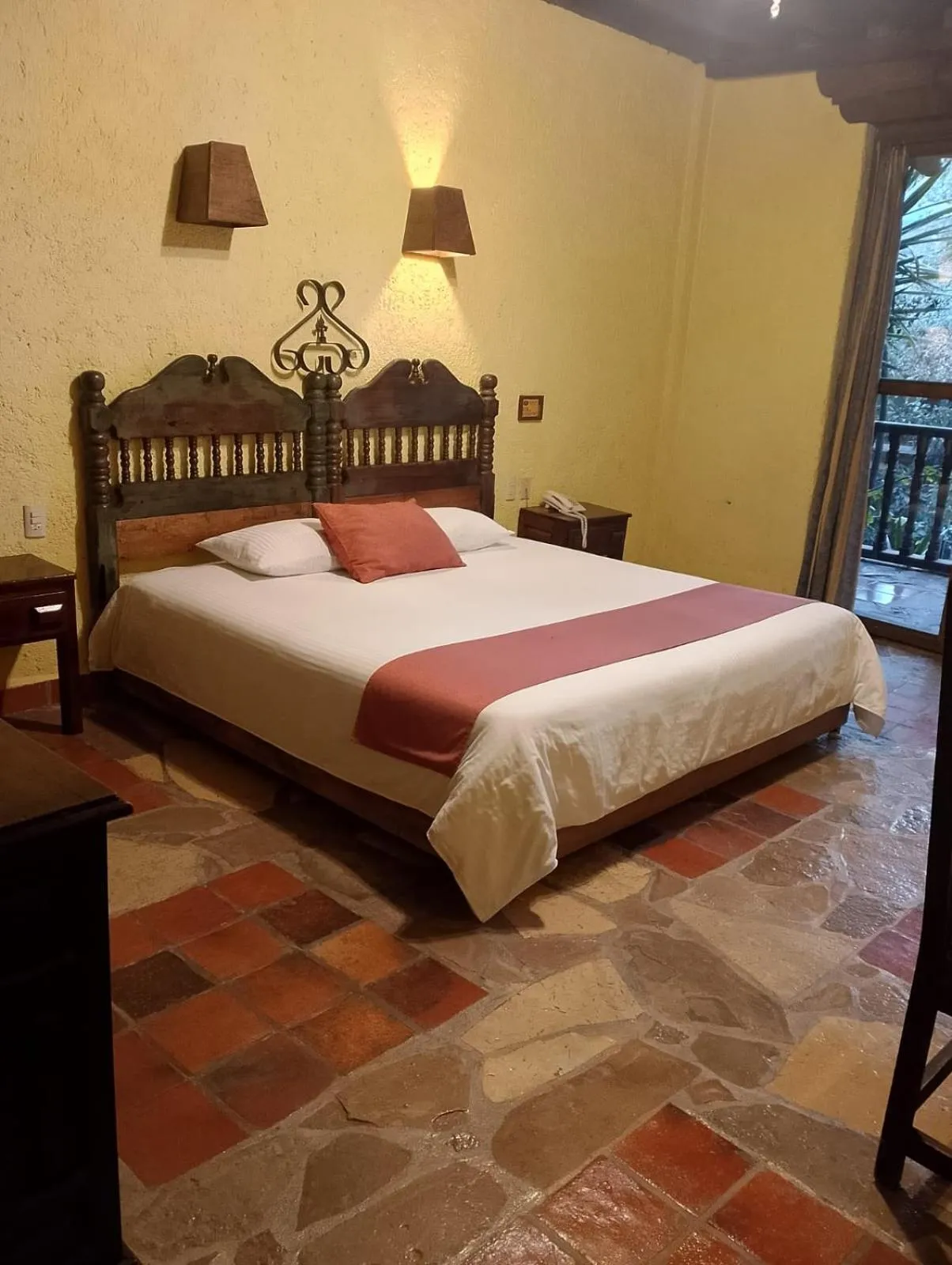 Bed in Hotel Hacienda Don Juan