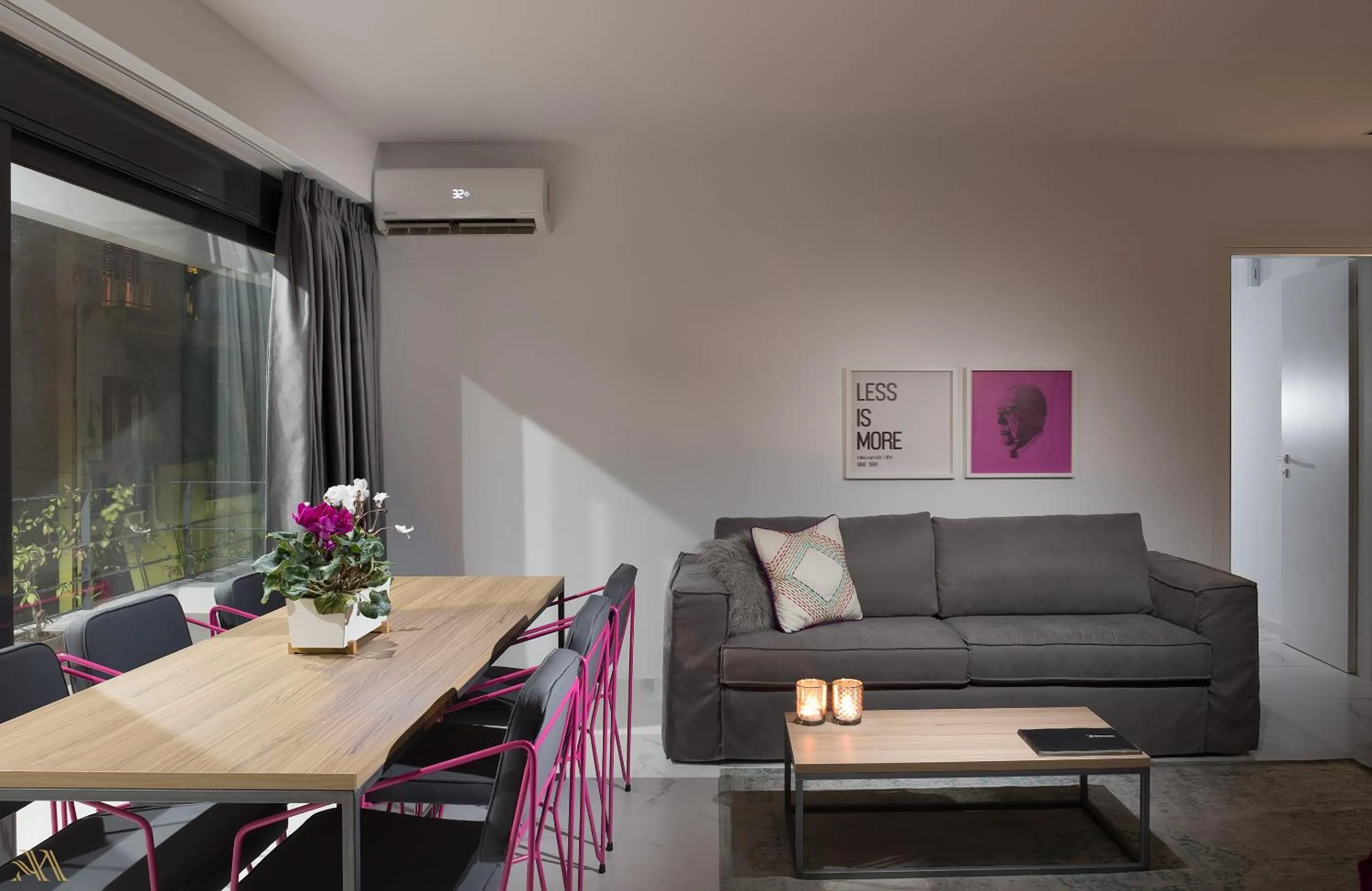 Seating area in Elysium Boutique Apartments