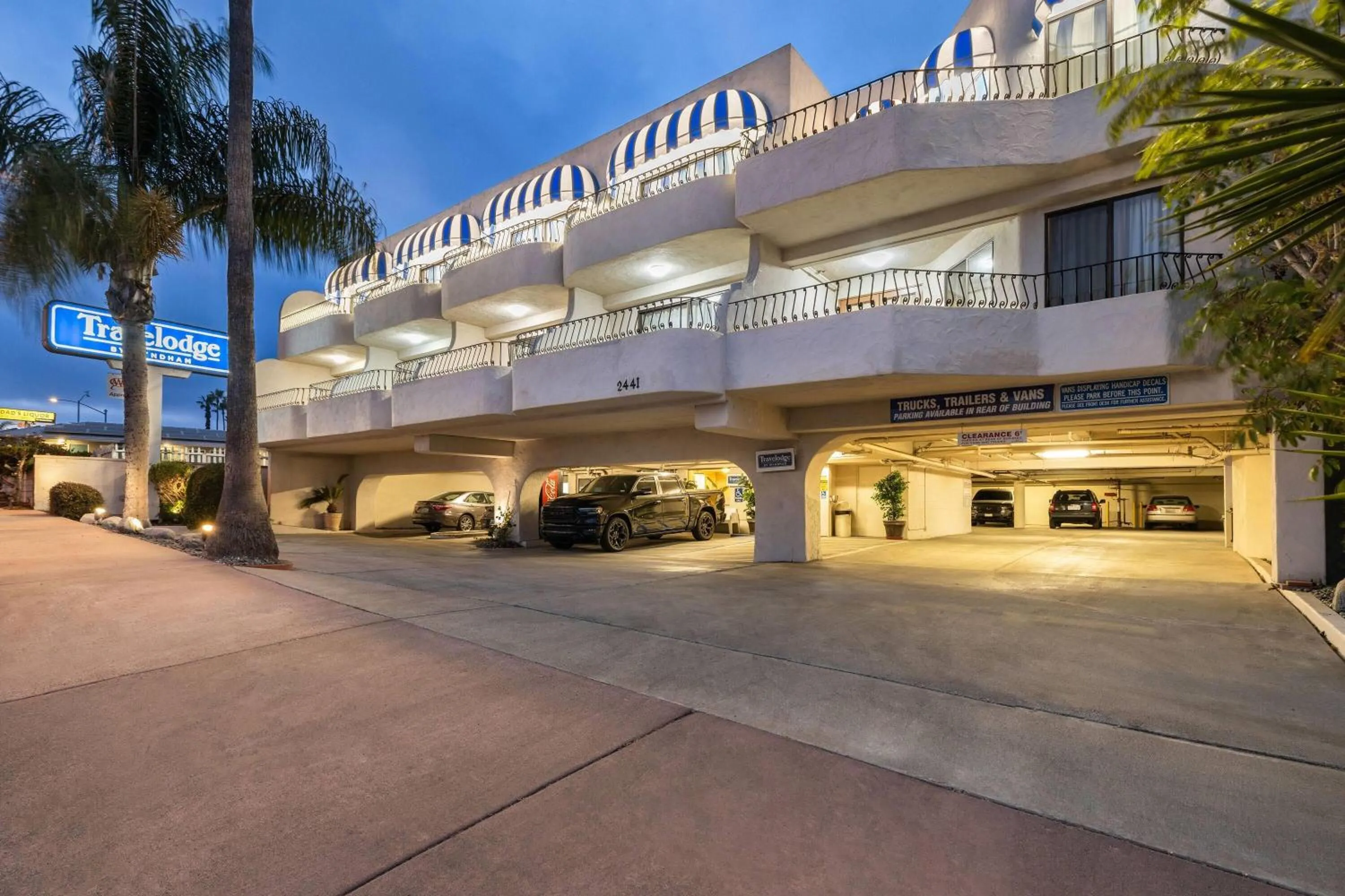 Property building in Travelodge by Wyndham San Clemente Beach