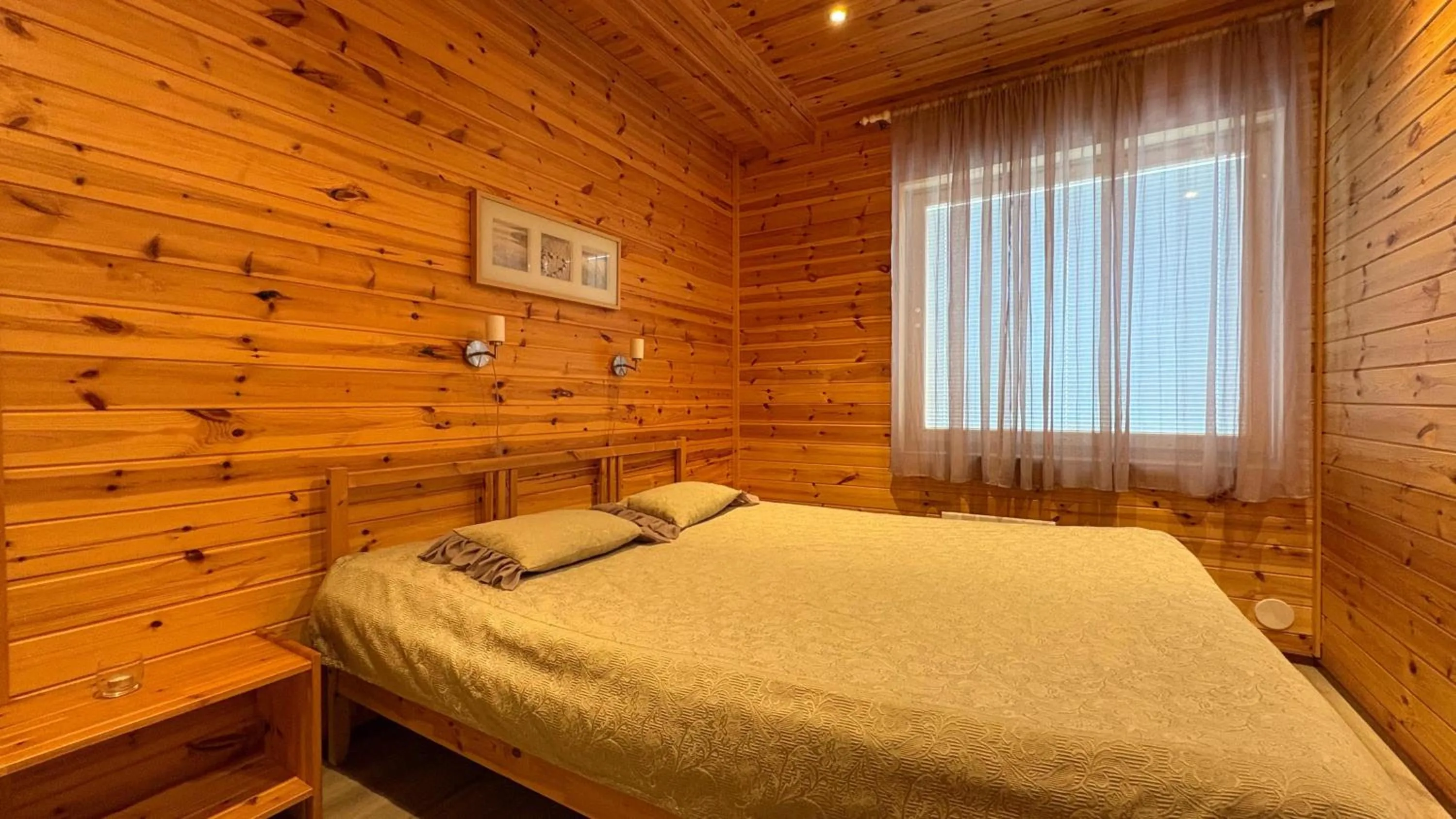 Bed in Motelli Rovaniemi