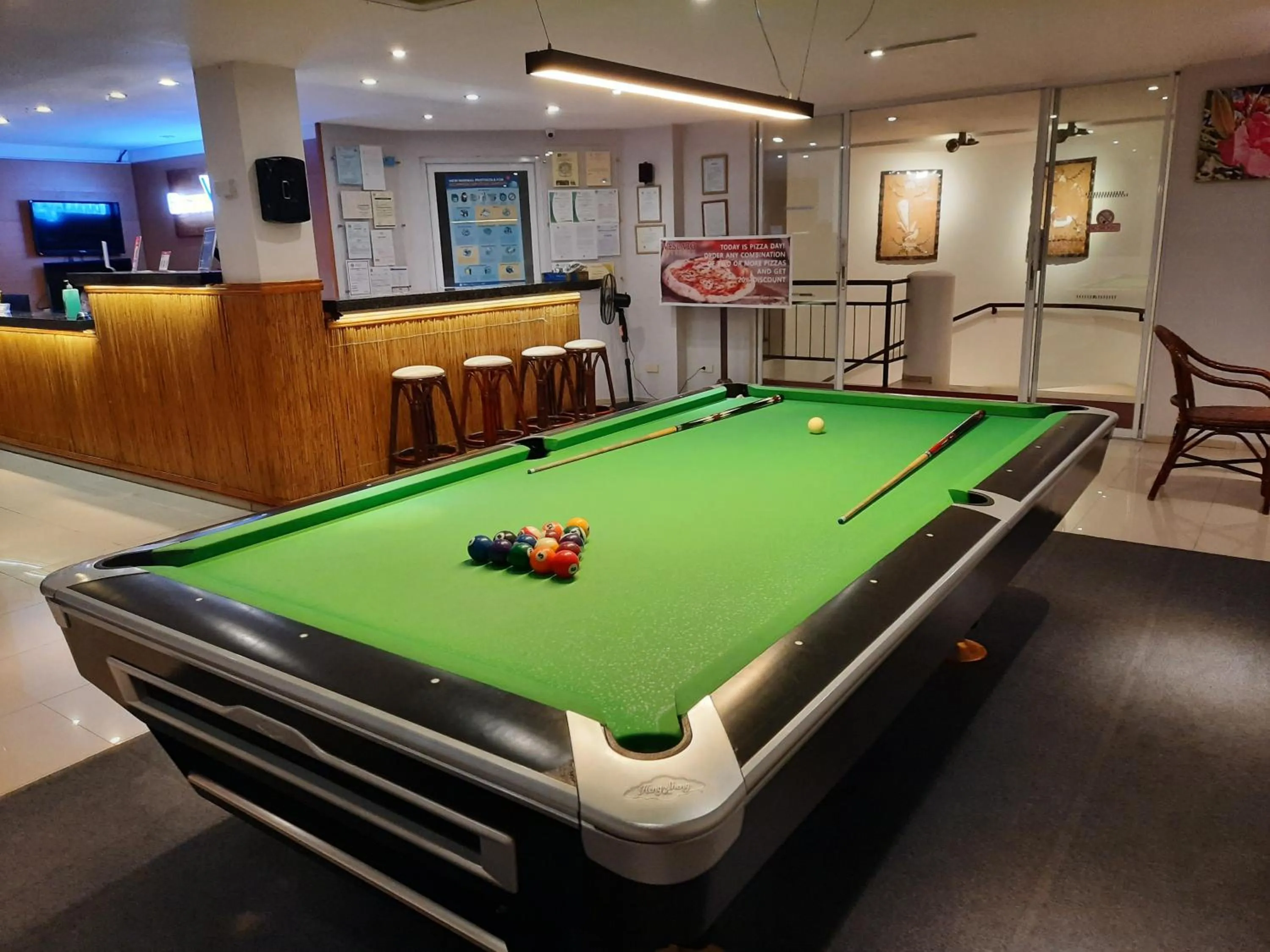 Billiard in Bohol Vantage Resort