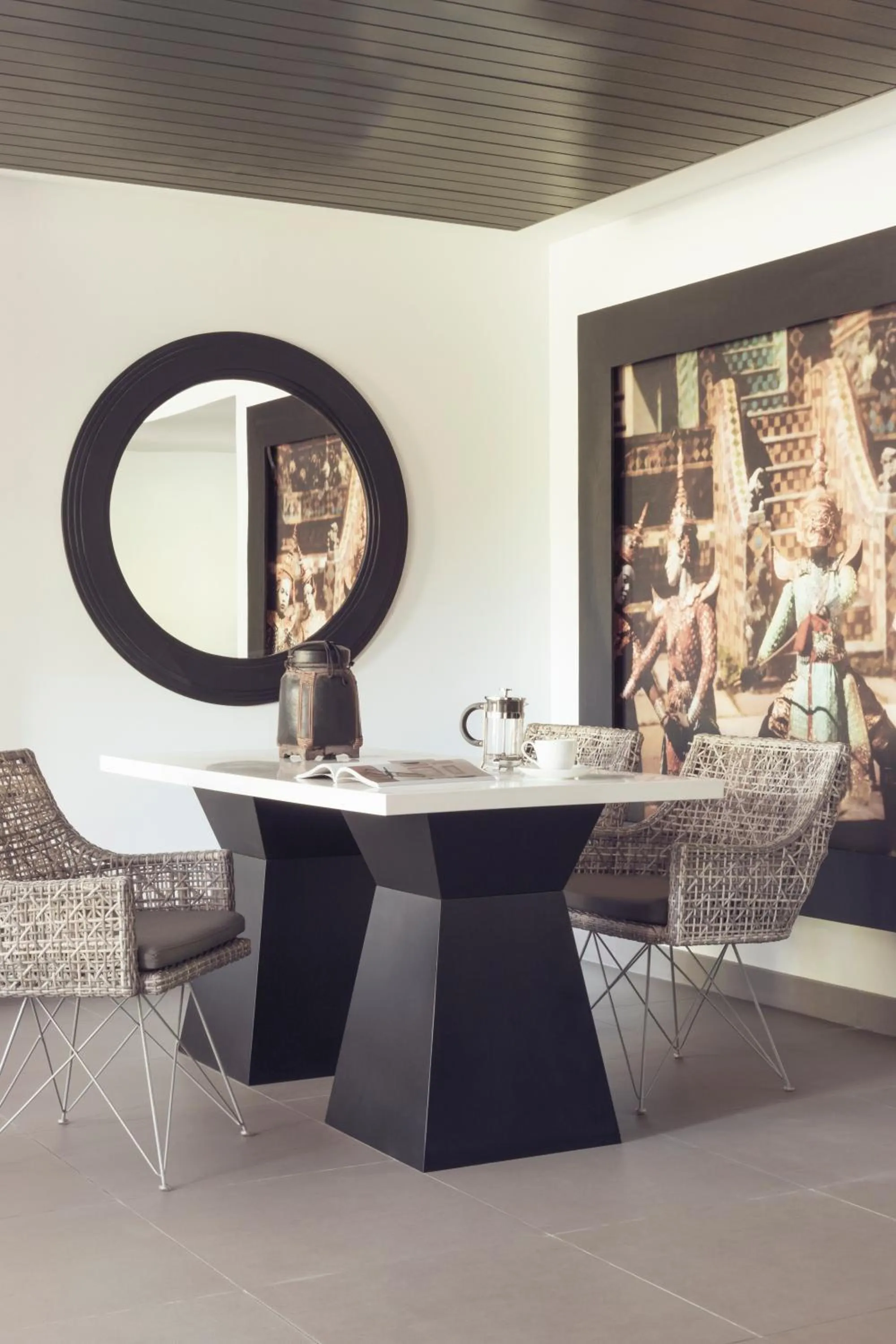 Seating area in The Pavilions Phuket