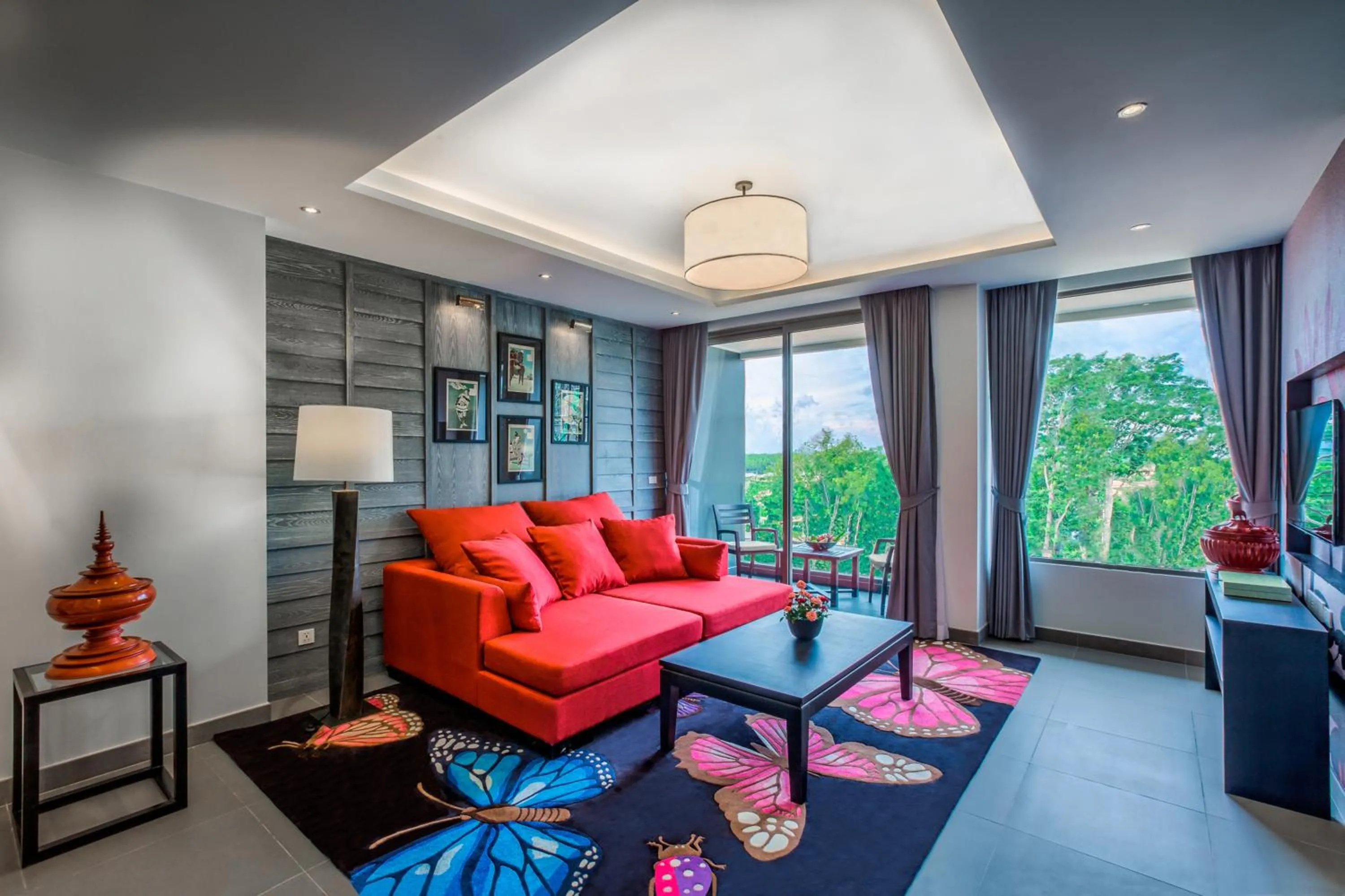 Living room in The Pavilions Phuket