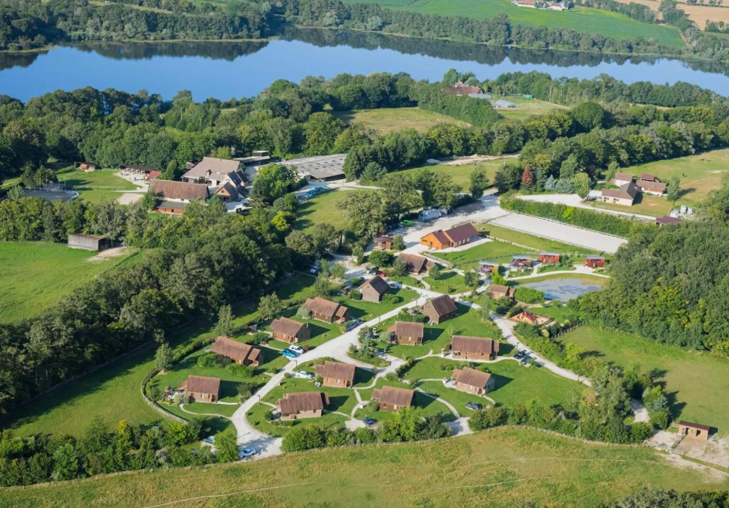 Bird's eye view in SAS Le Hameau des Grilles