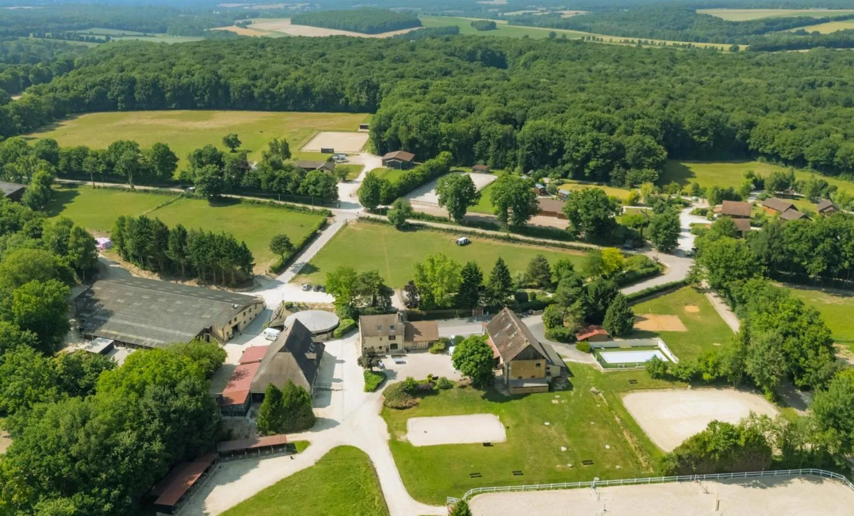 Bird's eye view in SAS Le Hameau des Grilles