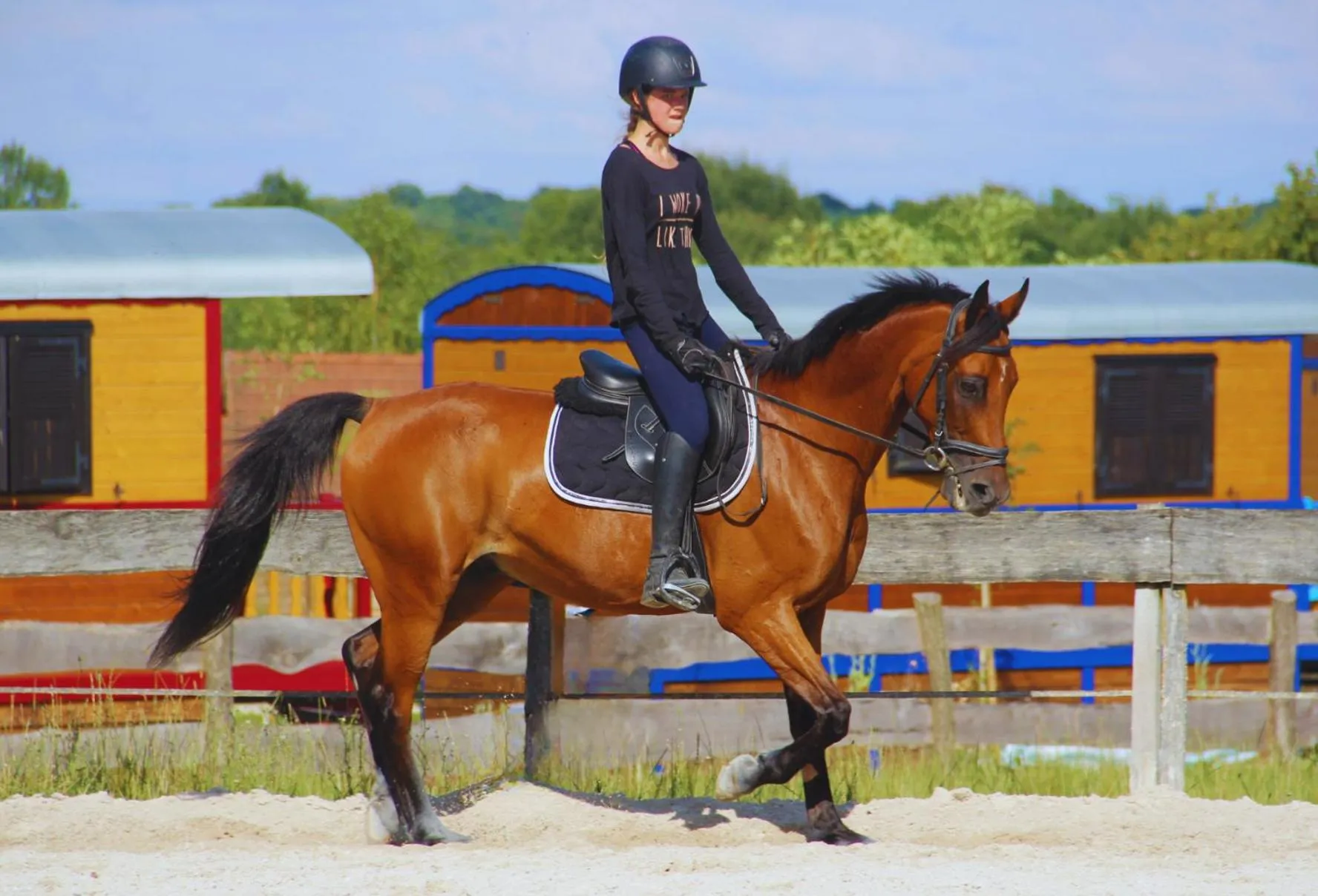 Horse-riding in SAS Le Hameau des Grilles