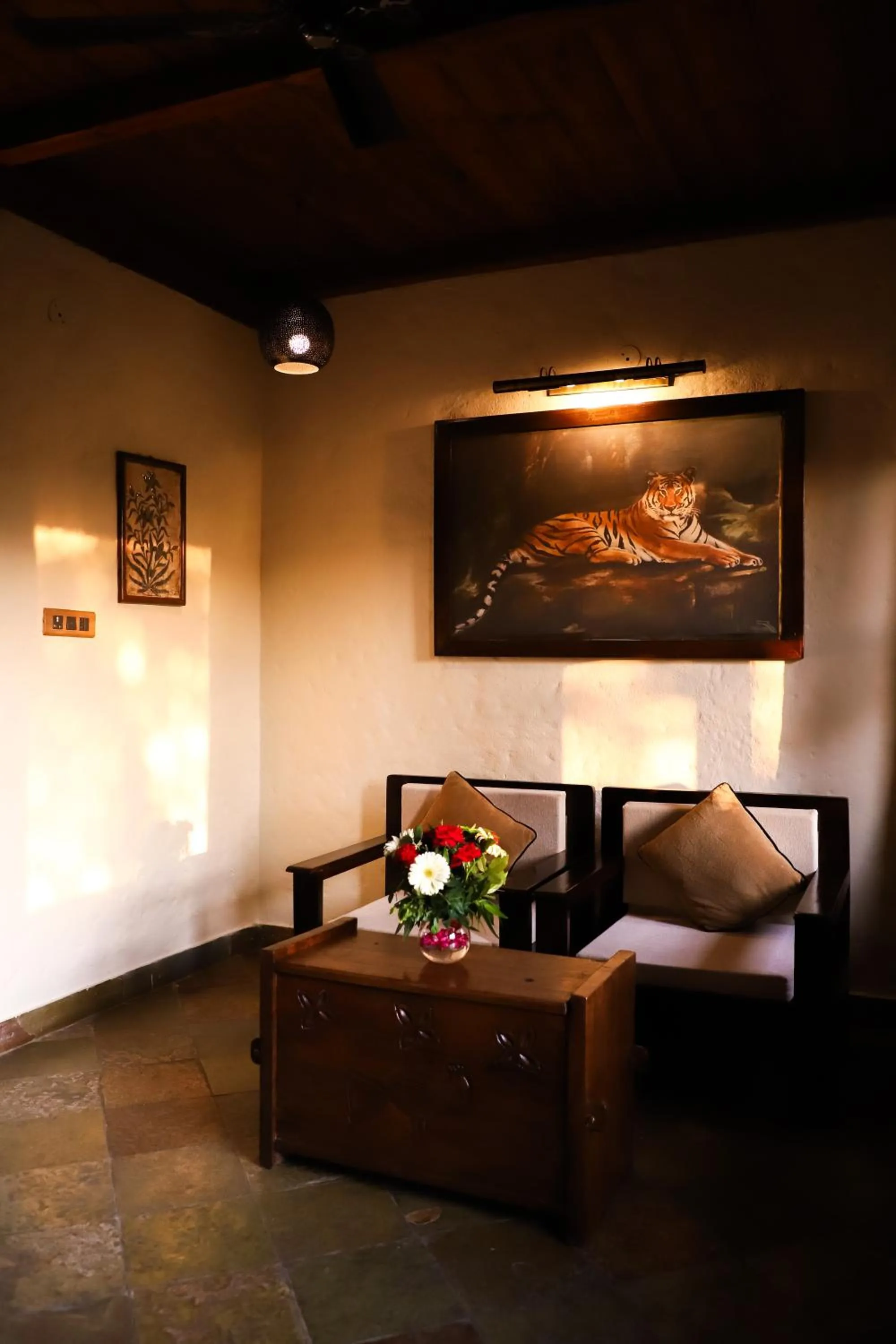 Seating area, Bed in The Baagh Ananta Elite Ranthambore