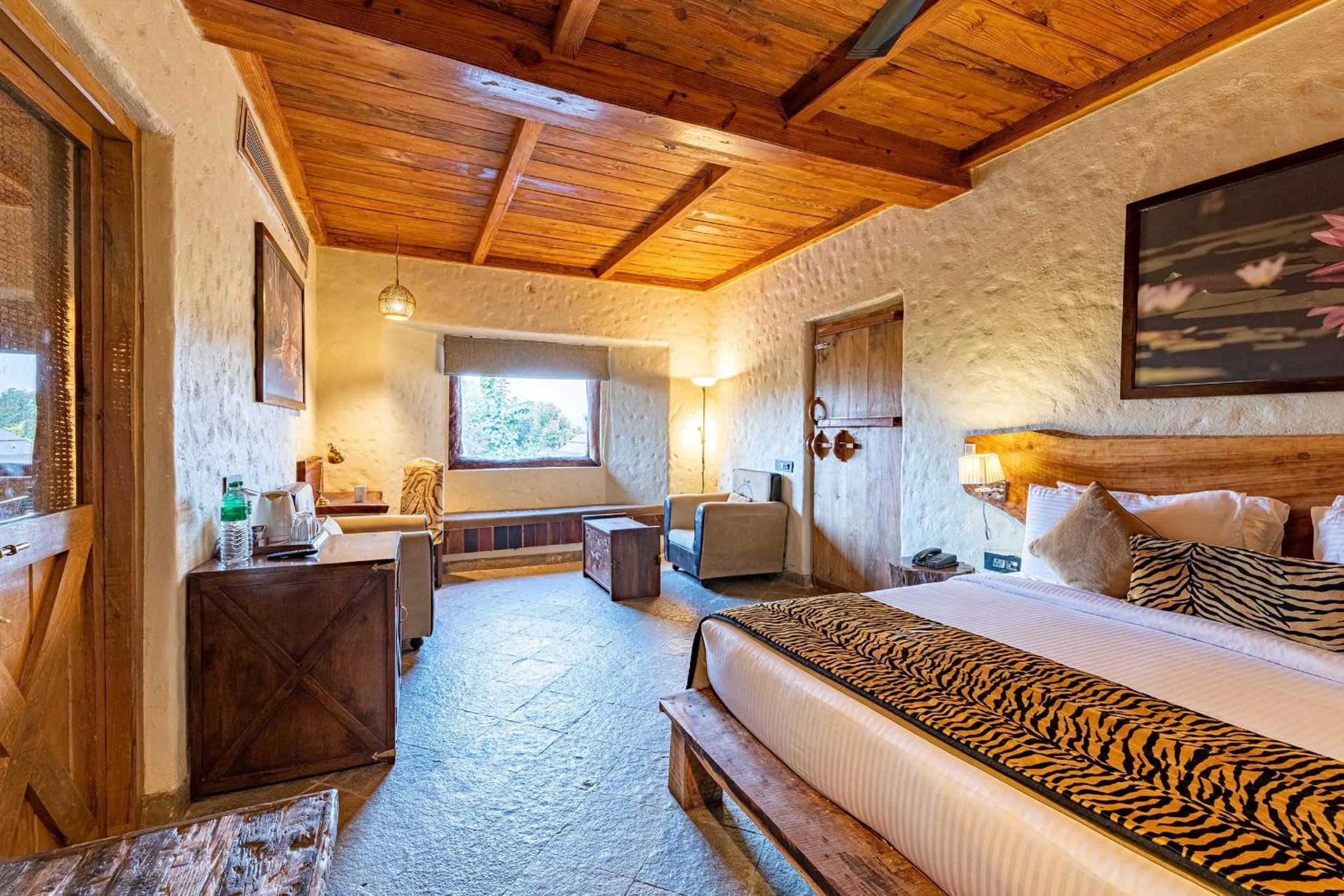 Photo of the whole room, Bed in The Baagh Ananta Elite Ranthambore