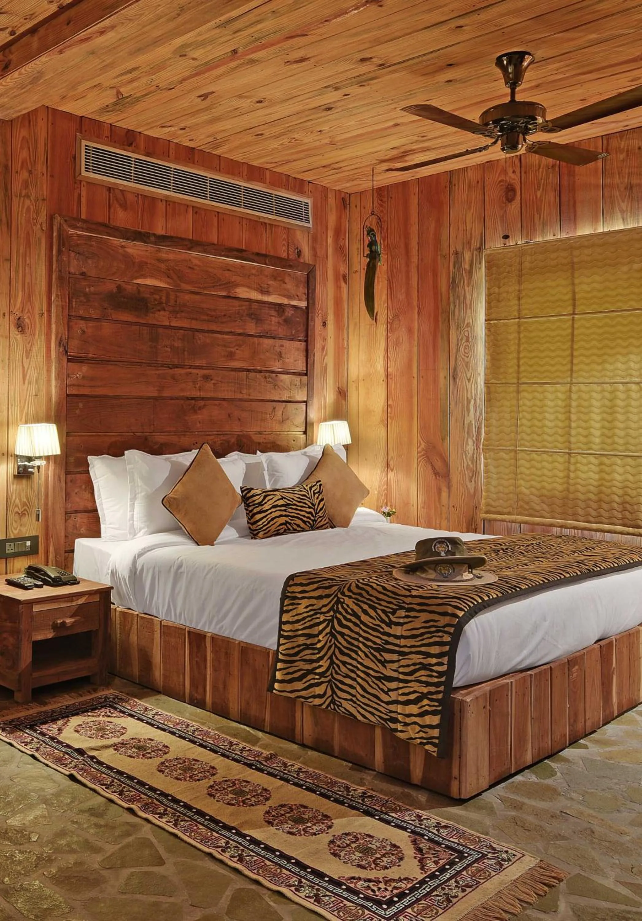 Decorative detail, Bed in The Baagh Ananta Elite Ranthambore