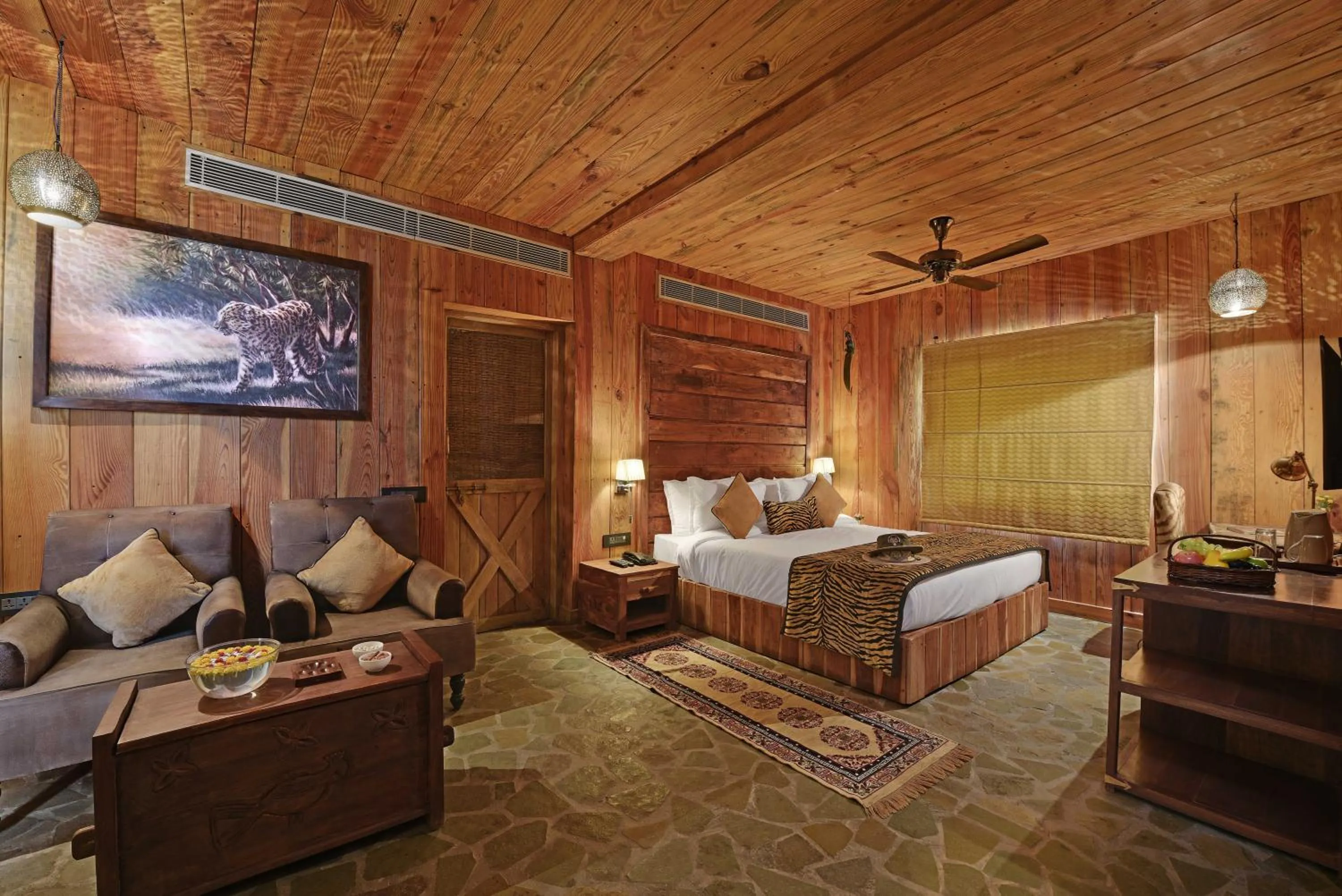 Photo of the whole room, Bed in The Baagh Ananta Elite Ranthambore