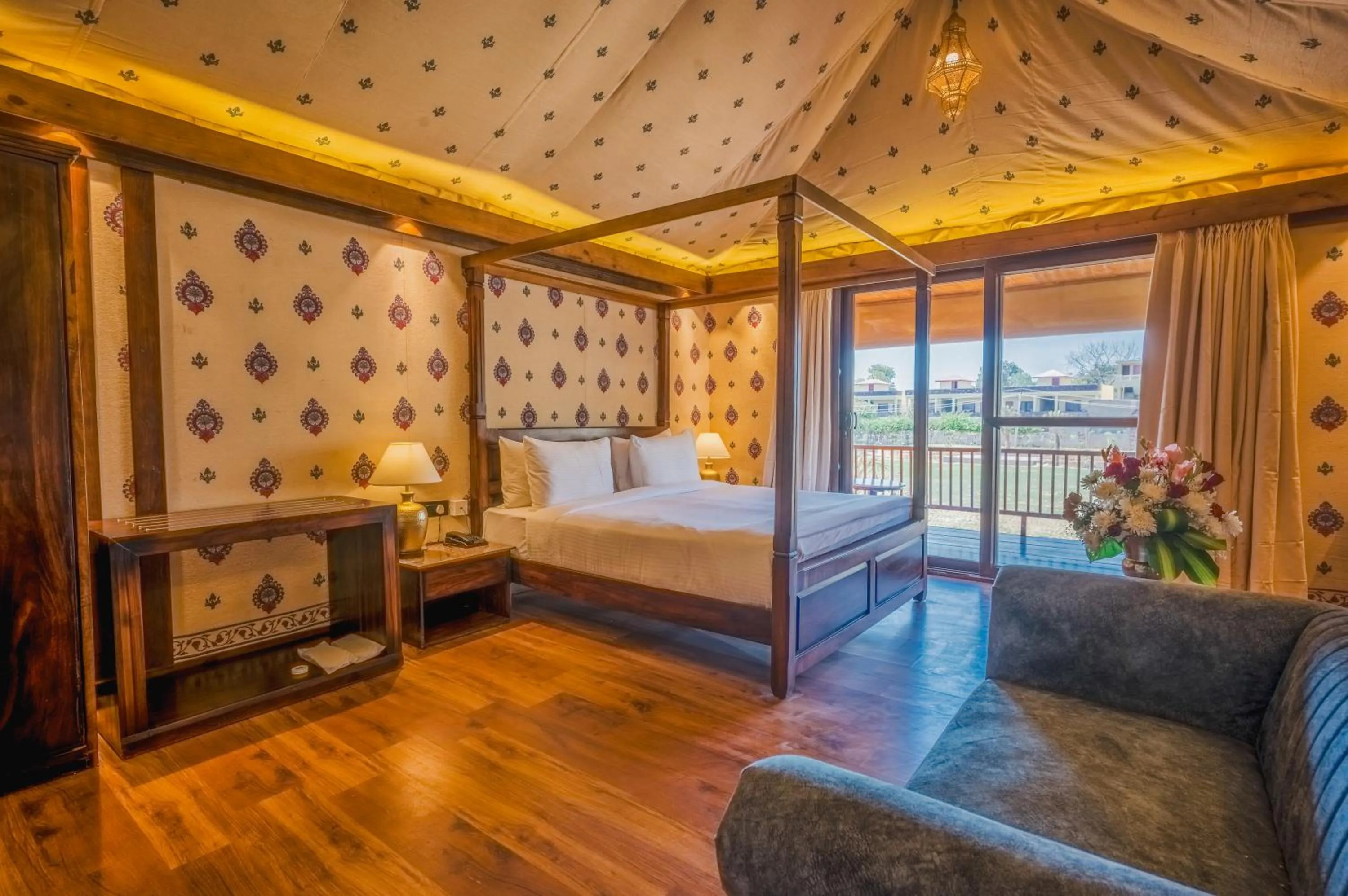 Bedroom, Bed in The Baagh Ananta Elite Ranthambore