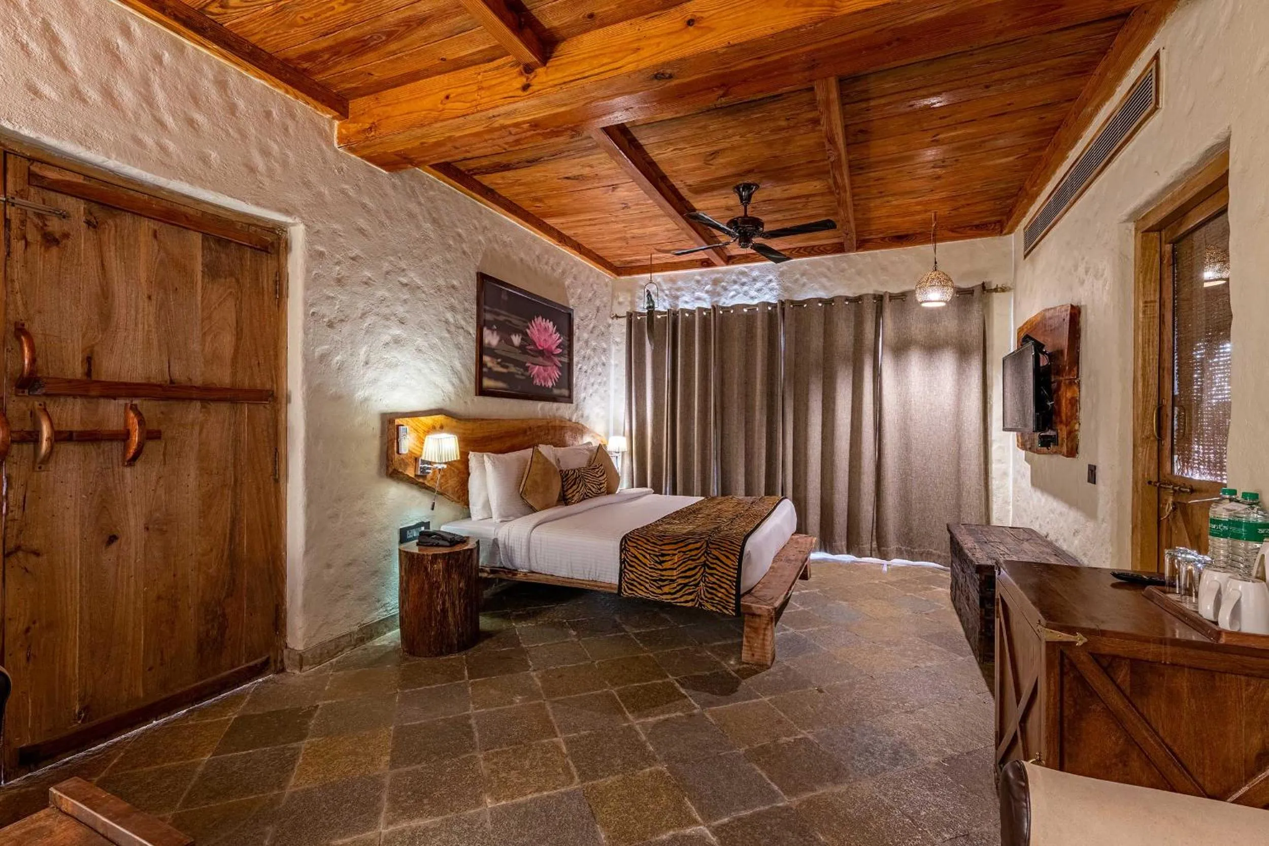 Photo of the whole room, Bed in The Baagh Ananta Elite Ranthambore