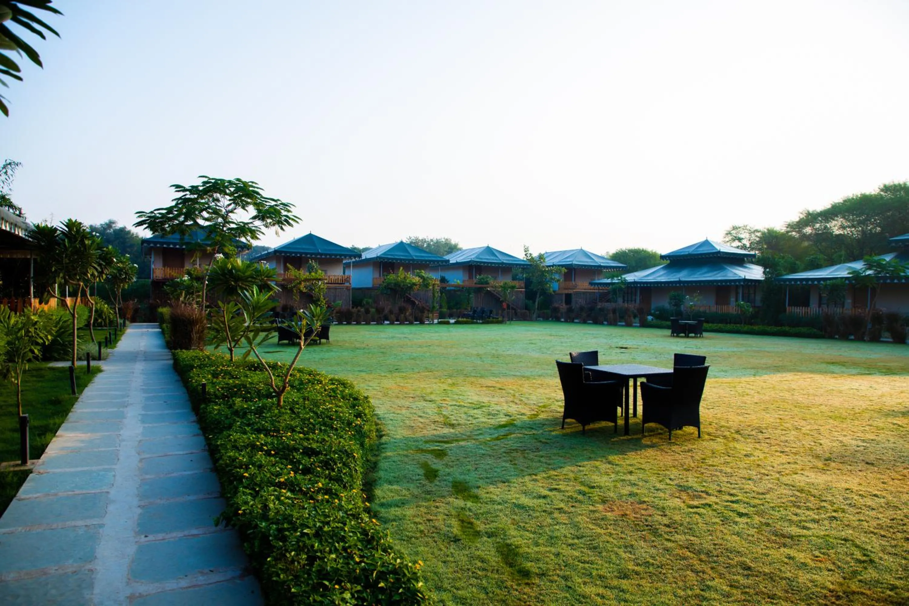 Garden view in The Baagh Ananta Elite Ranthambore