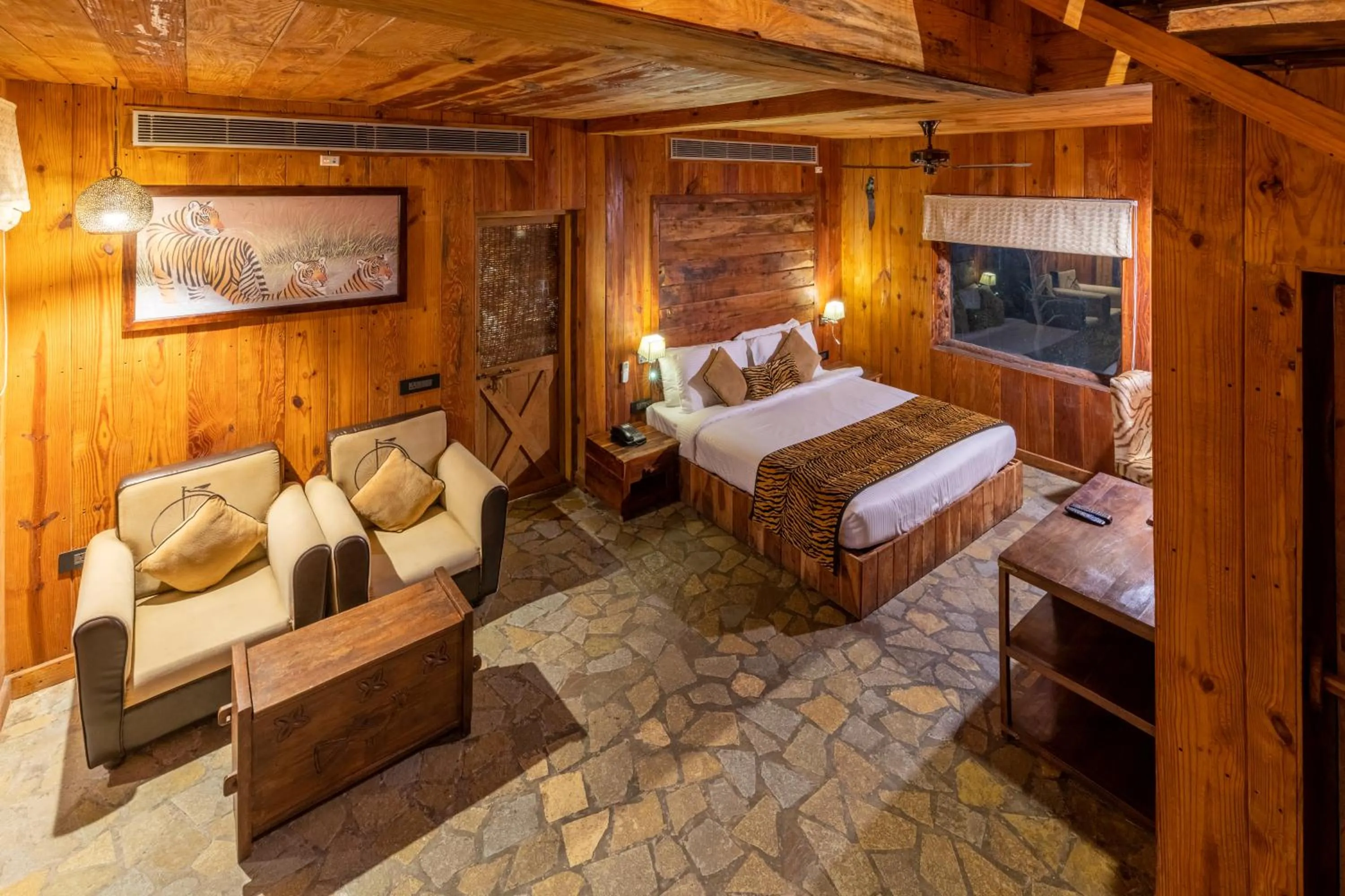 Bedroom, Bed in The Baagh Ananta Elite Ranthambore