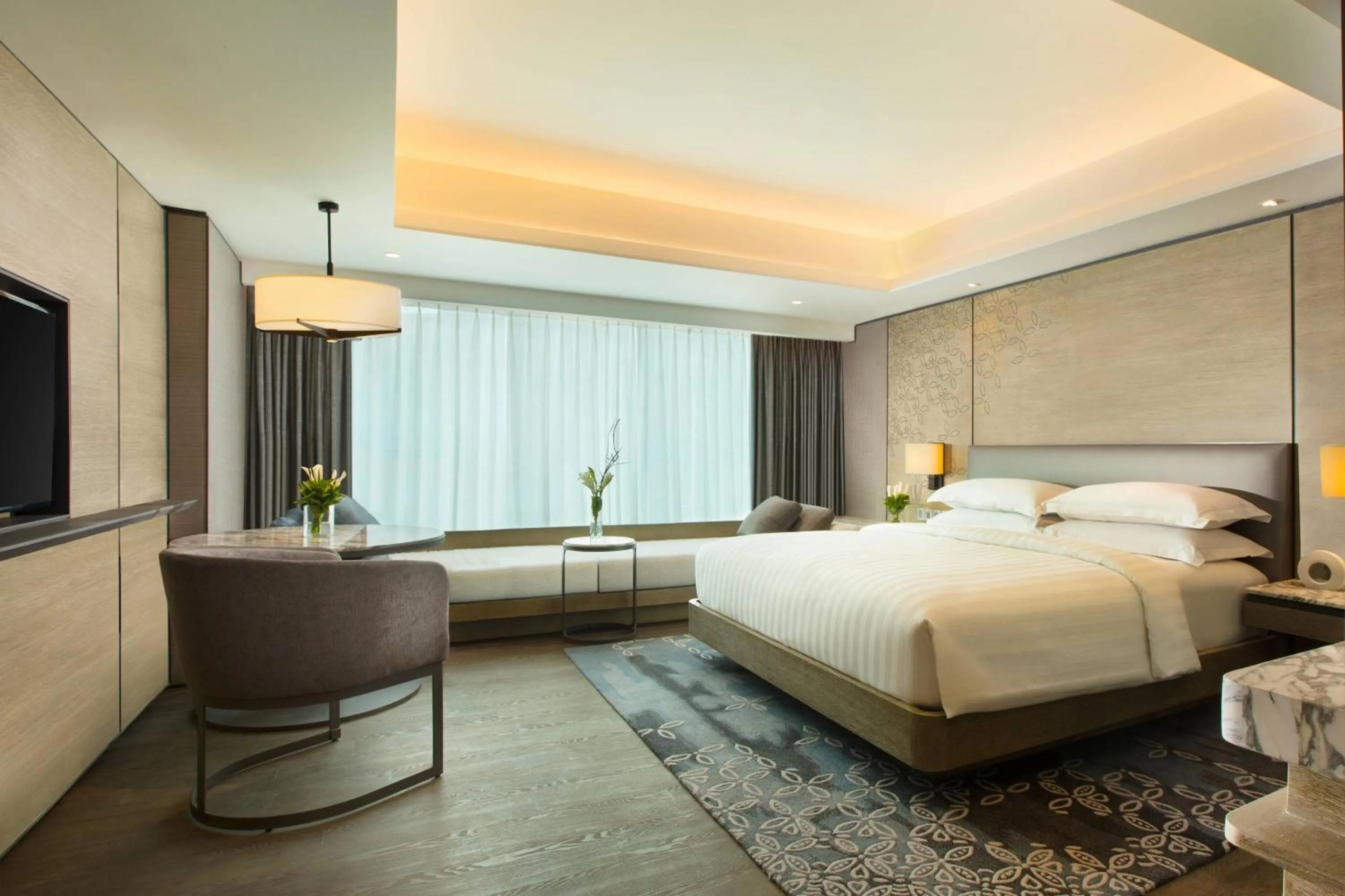 Photo of the whole room, Bed in Yogyakarta Marriott Hotel