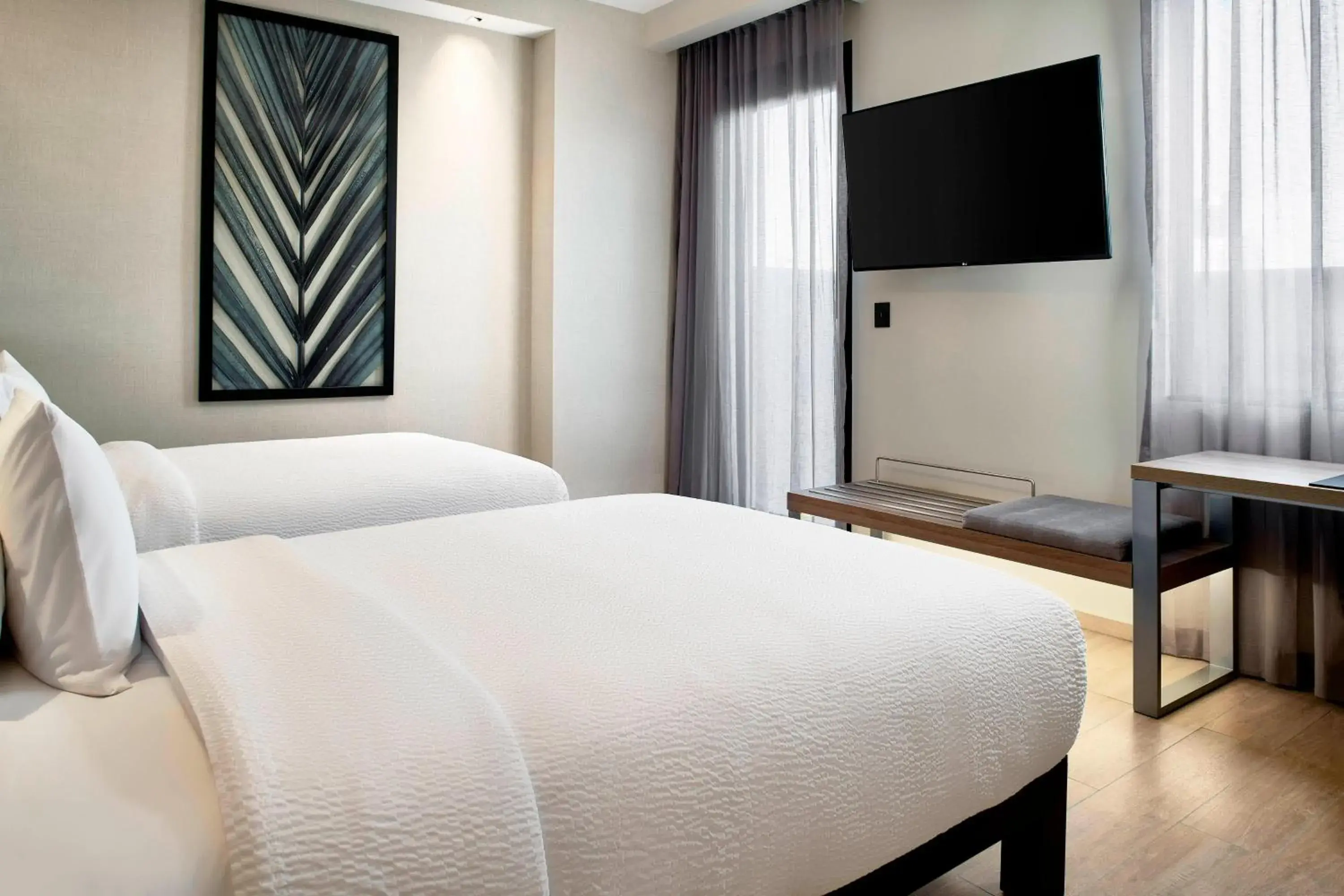 Guest Room with Two Double Beds and City View in AC Hotel by Marriott Veracruz Guest Room with Two Double Beds and City View in AC Hotel by Marriott Veracruz