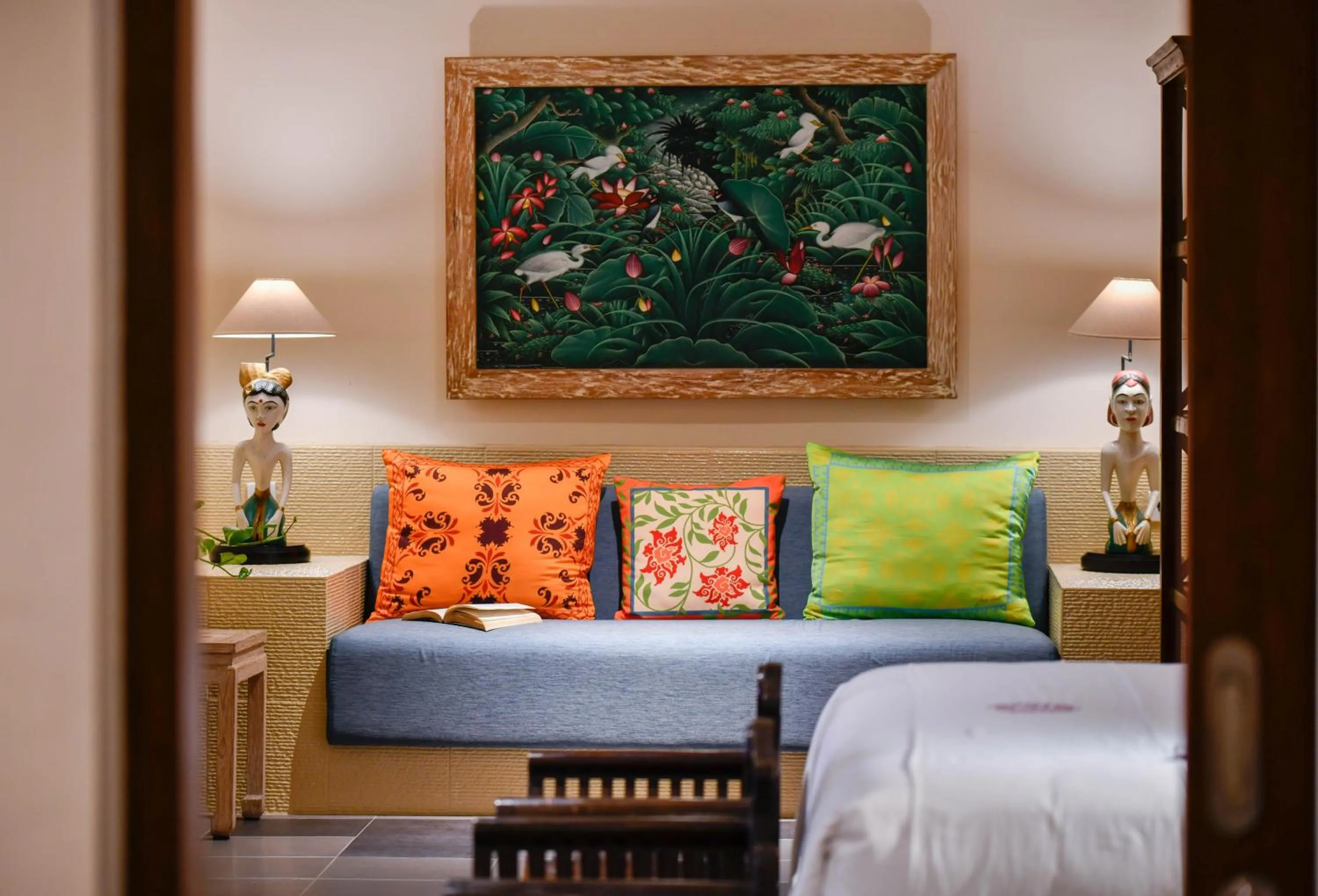 Seating area, Bed in Rama Residence Seminyak