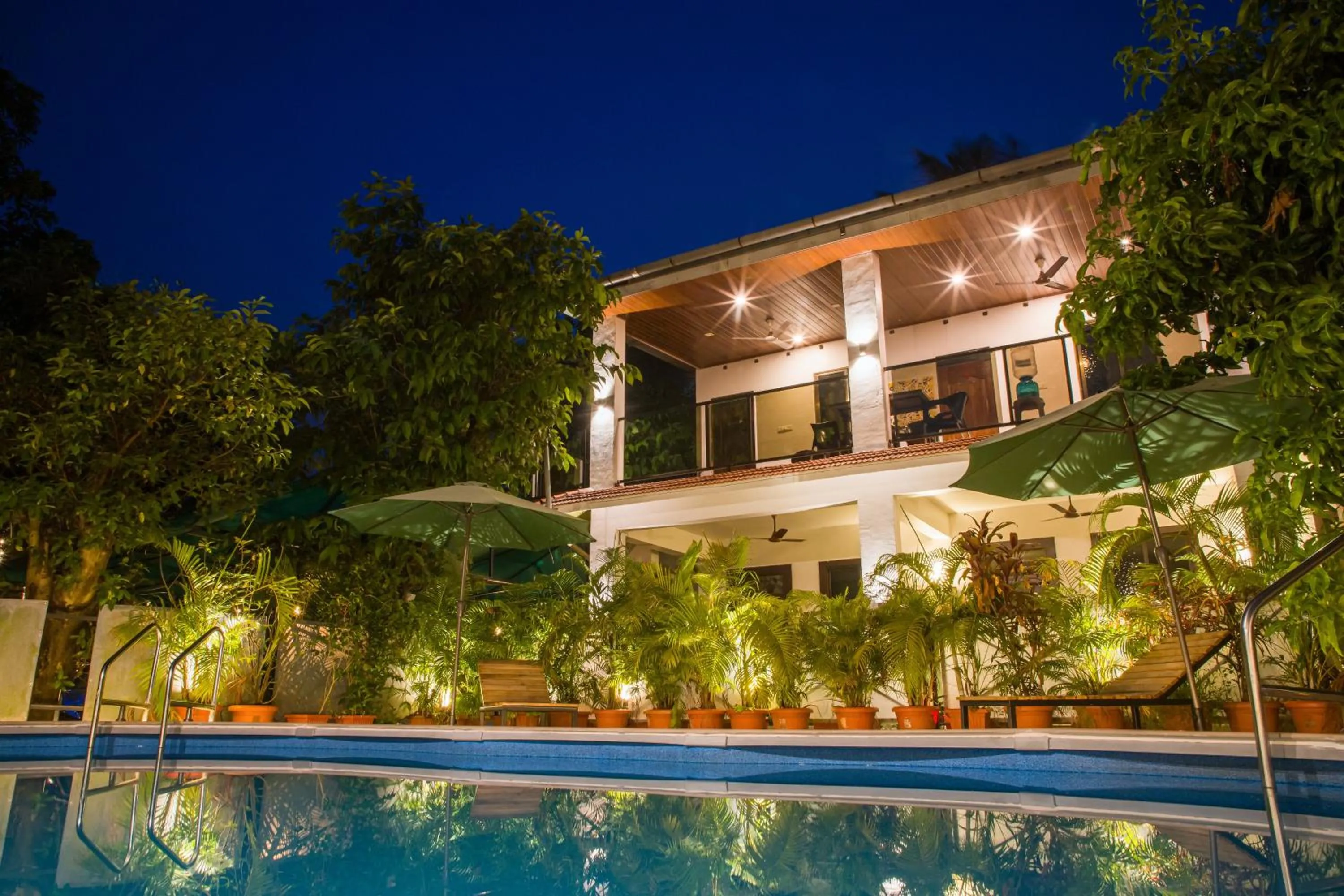 Swimming pool in Sanidhya Beach Resort & Spa