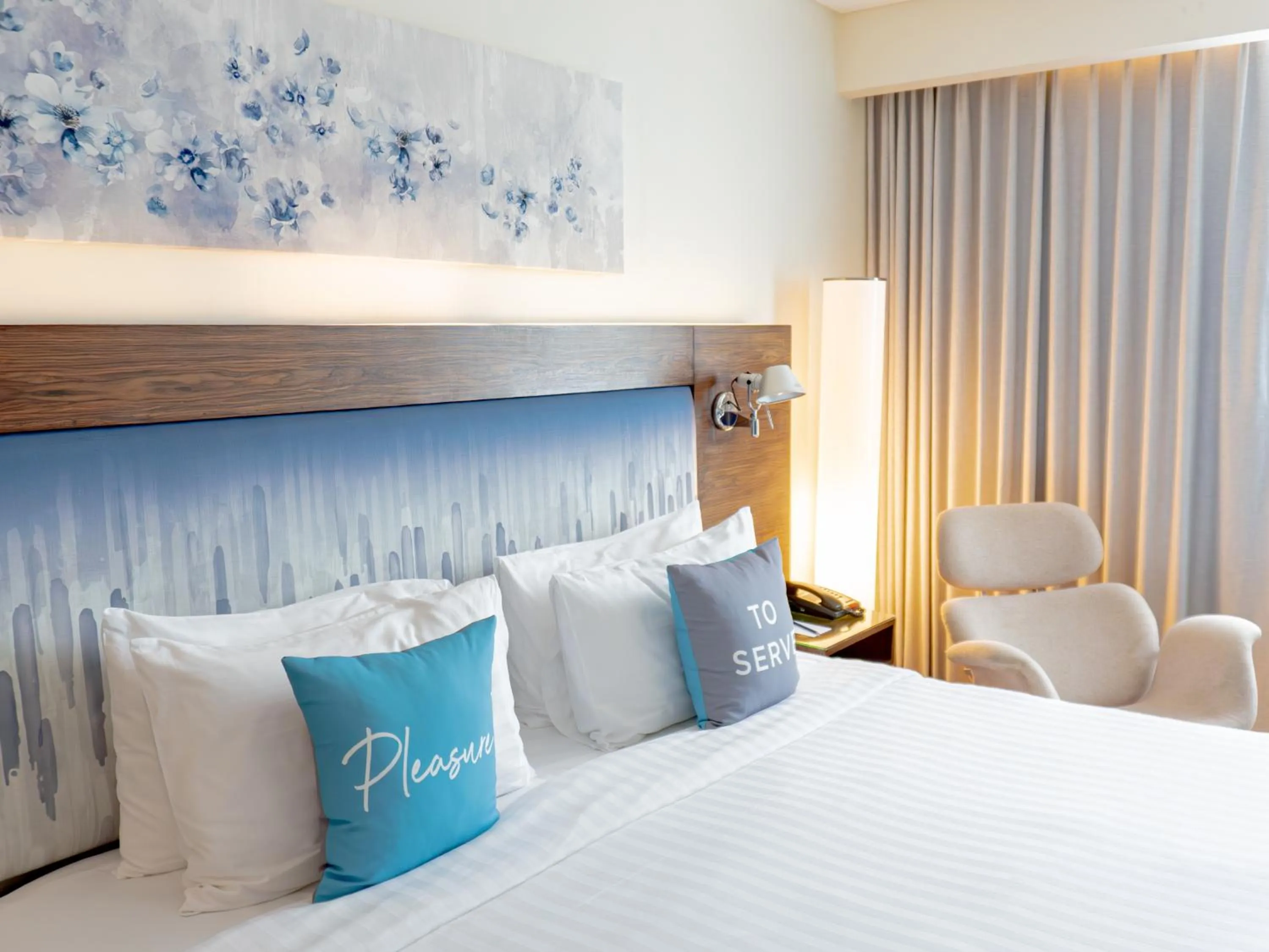 Decorative detail, Bed in NH Bangkok Asoke