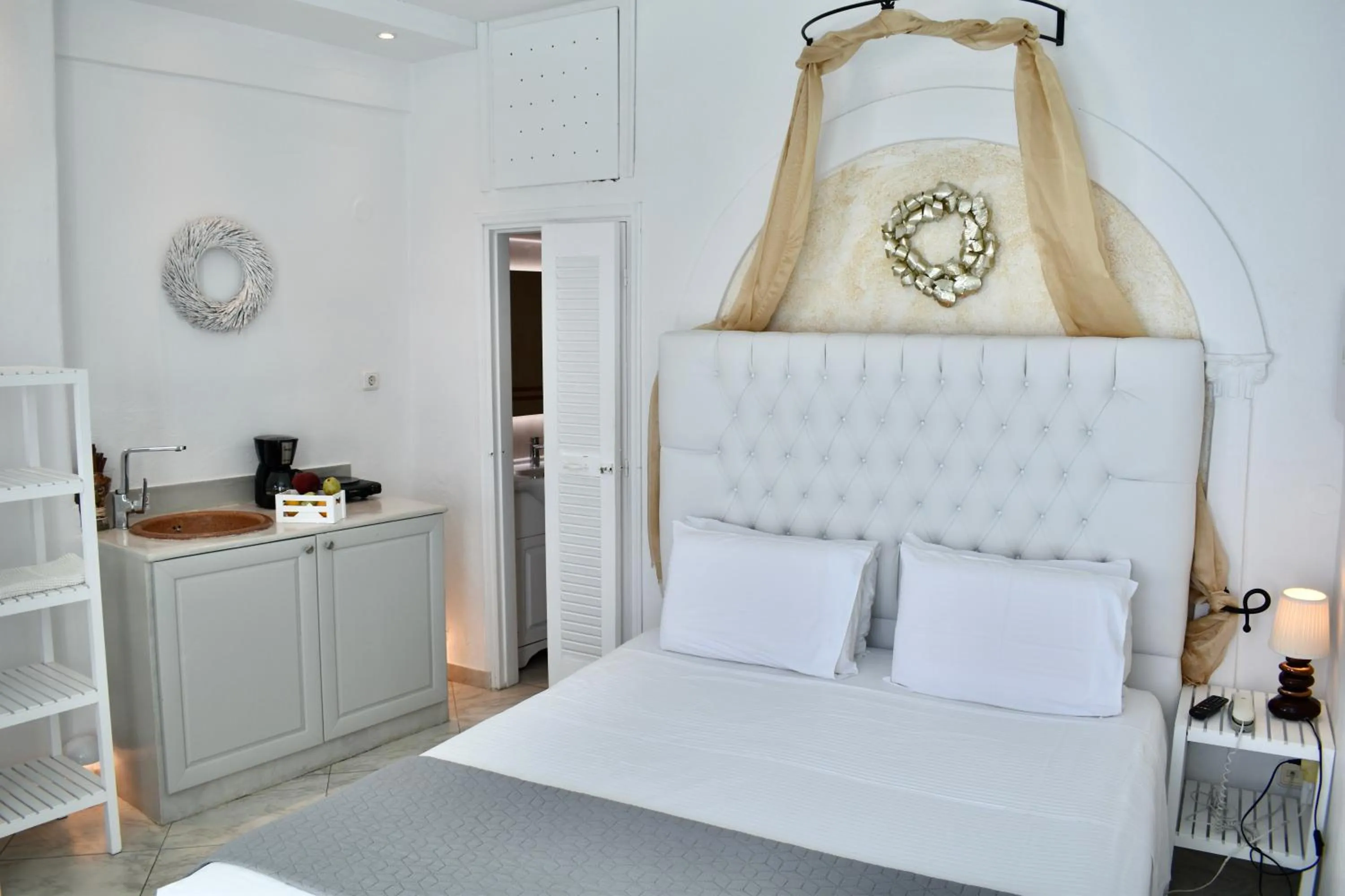 Bedroom, Bed in Aeolos Art & Eco Suites Adults Only