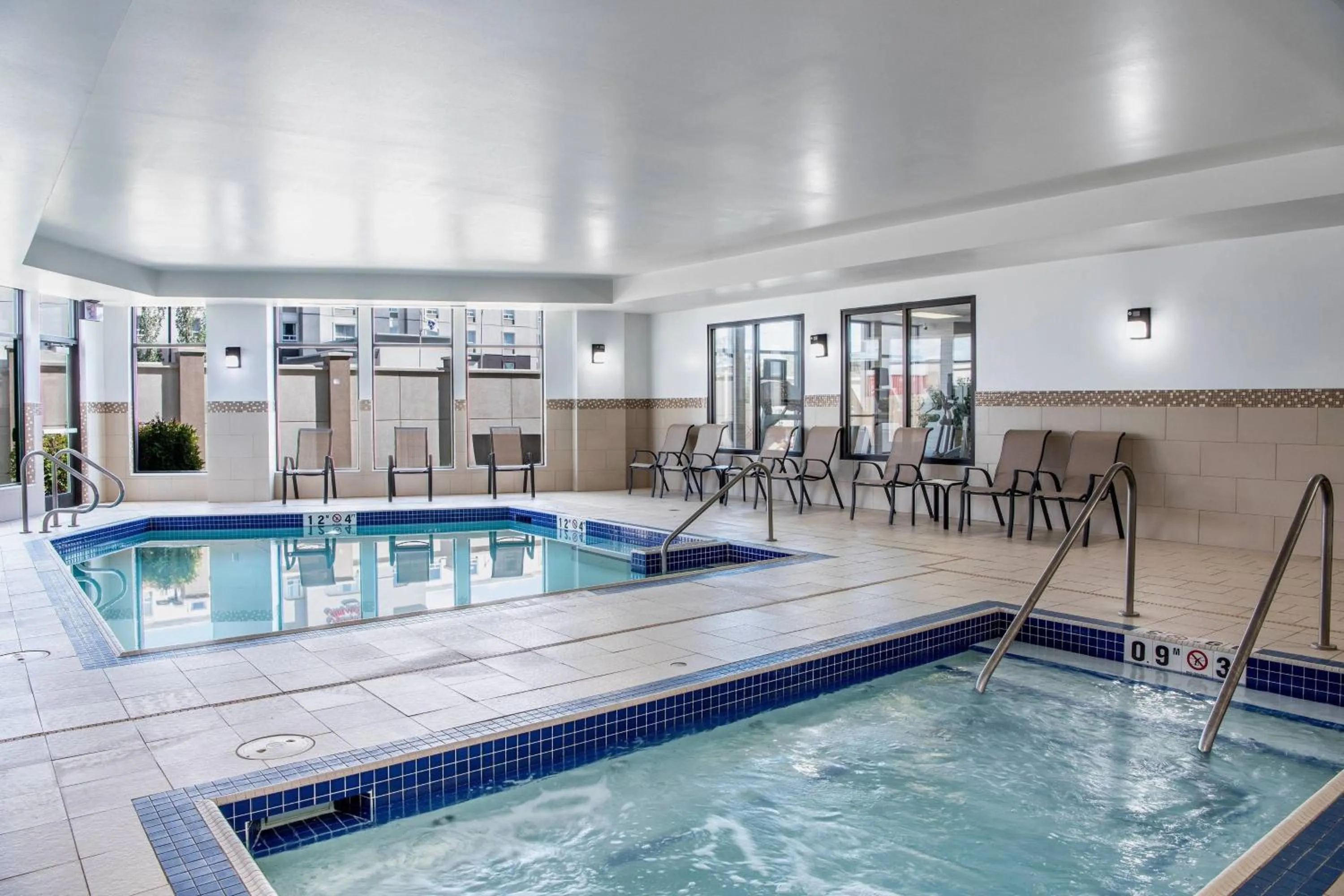 Swimming pool in Courtyard by Marriott Edmonton West