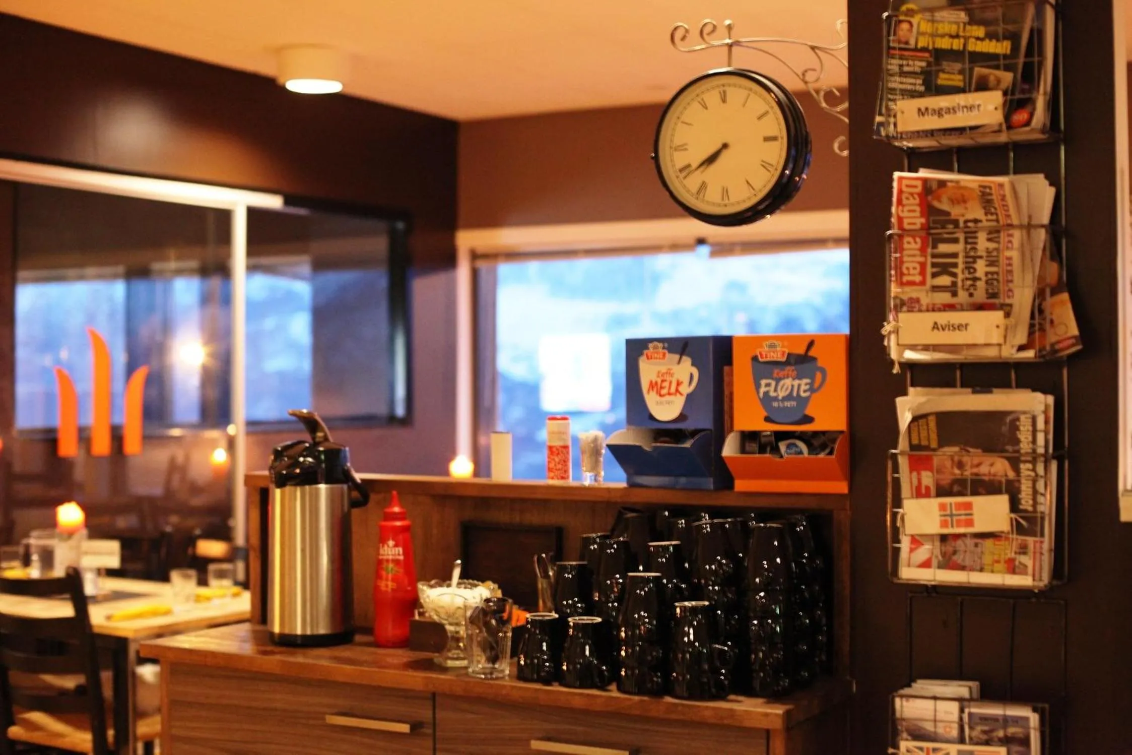 Restaurant/places to eat in Hordatun Hotel