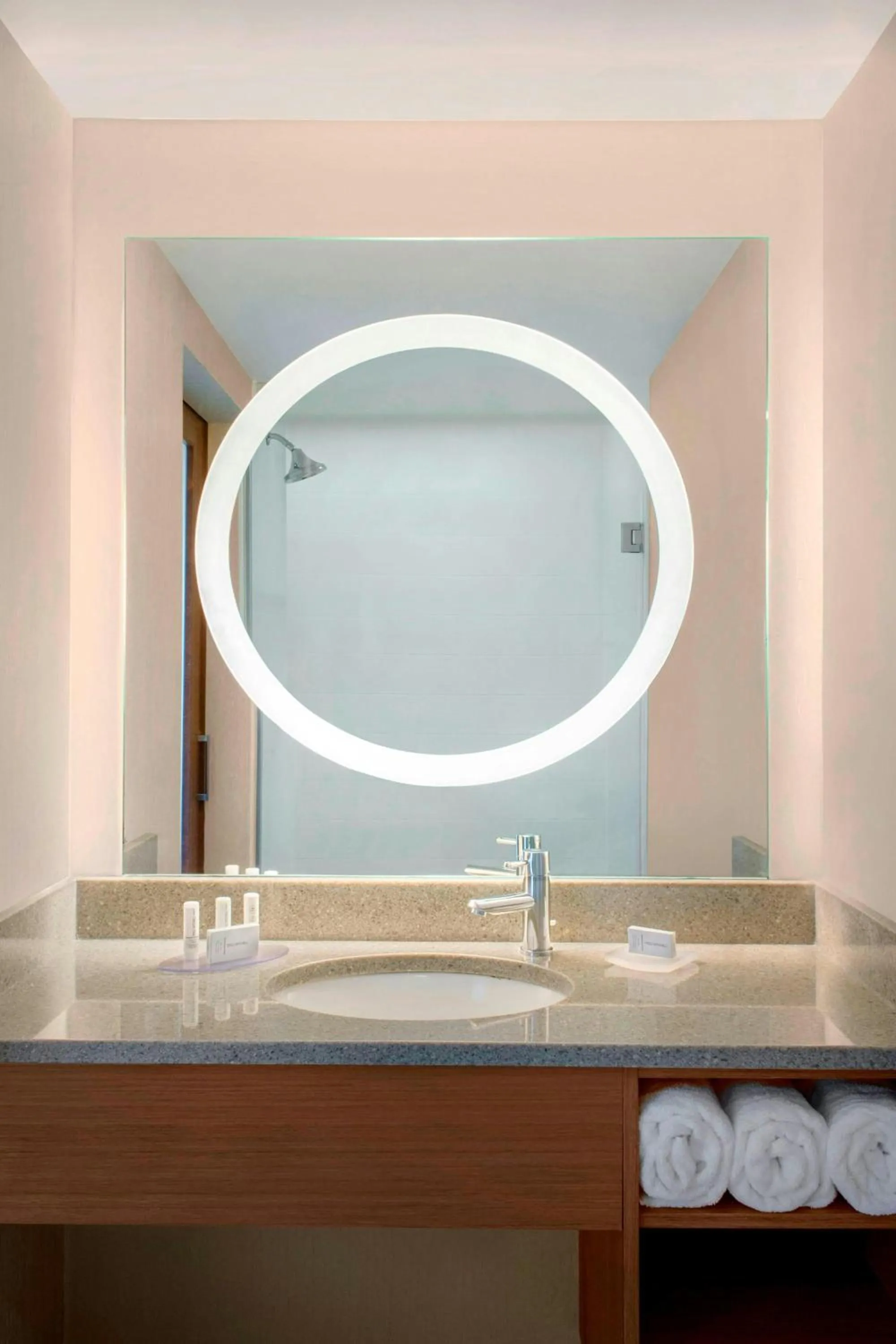 Bathroom in SpringHill Suites Long Island Brookhaven