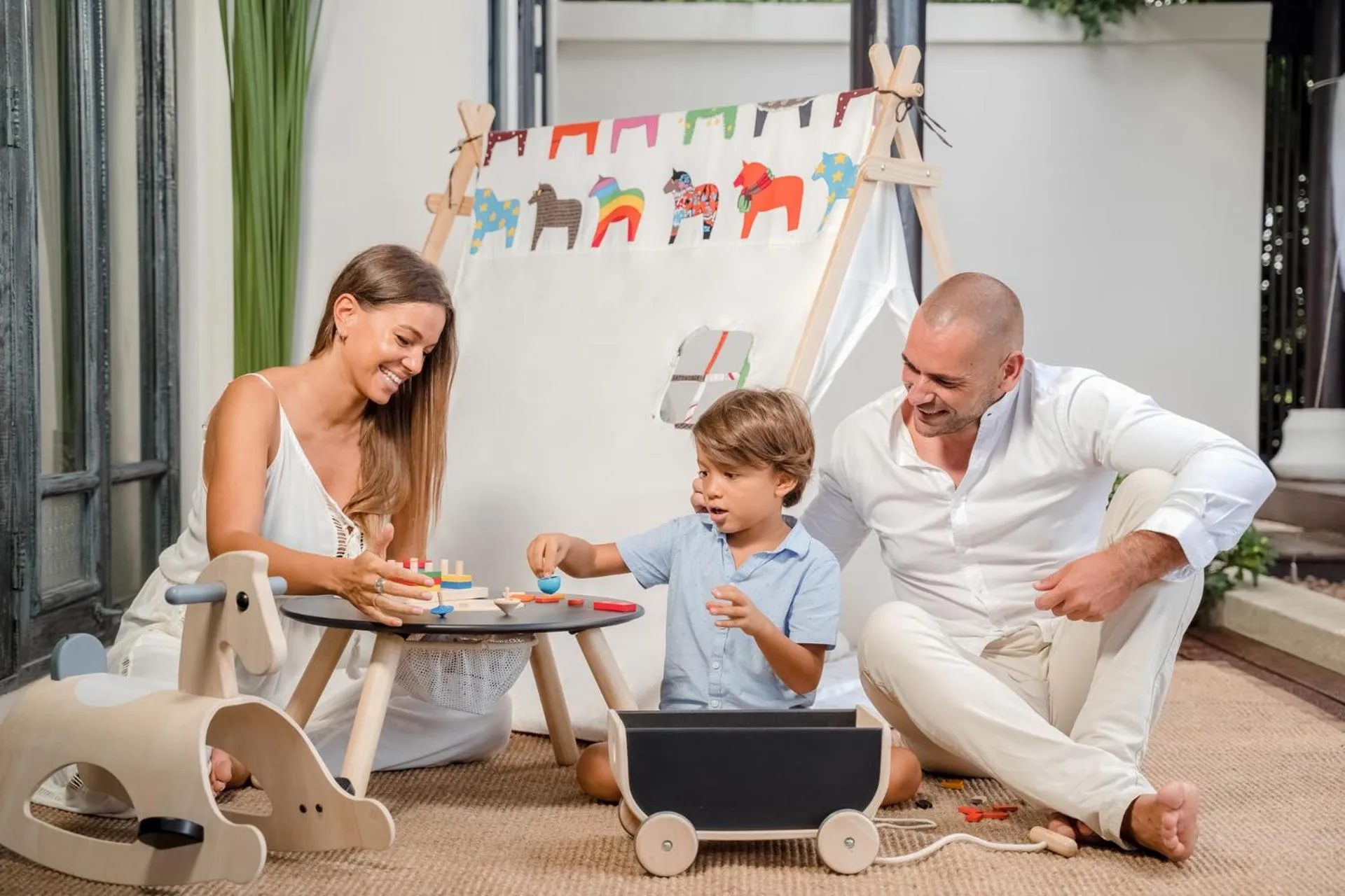 Family in Anantara Lawana Koh Samui Resort