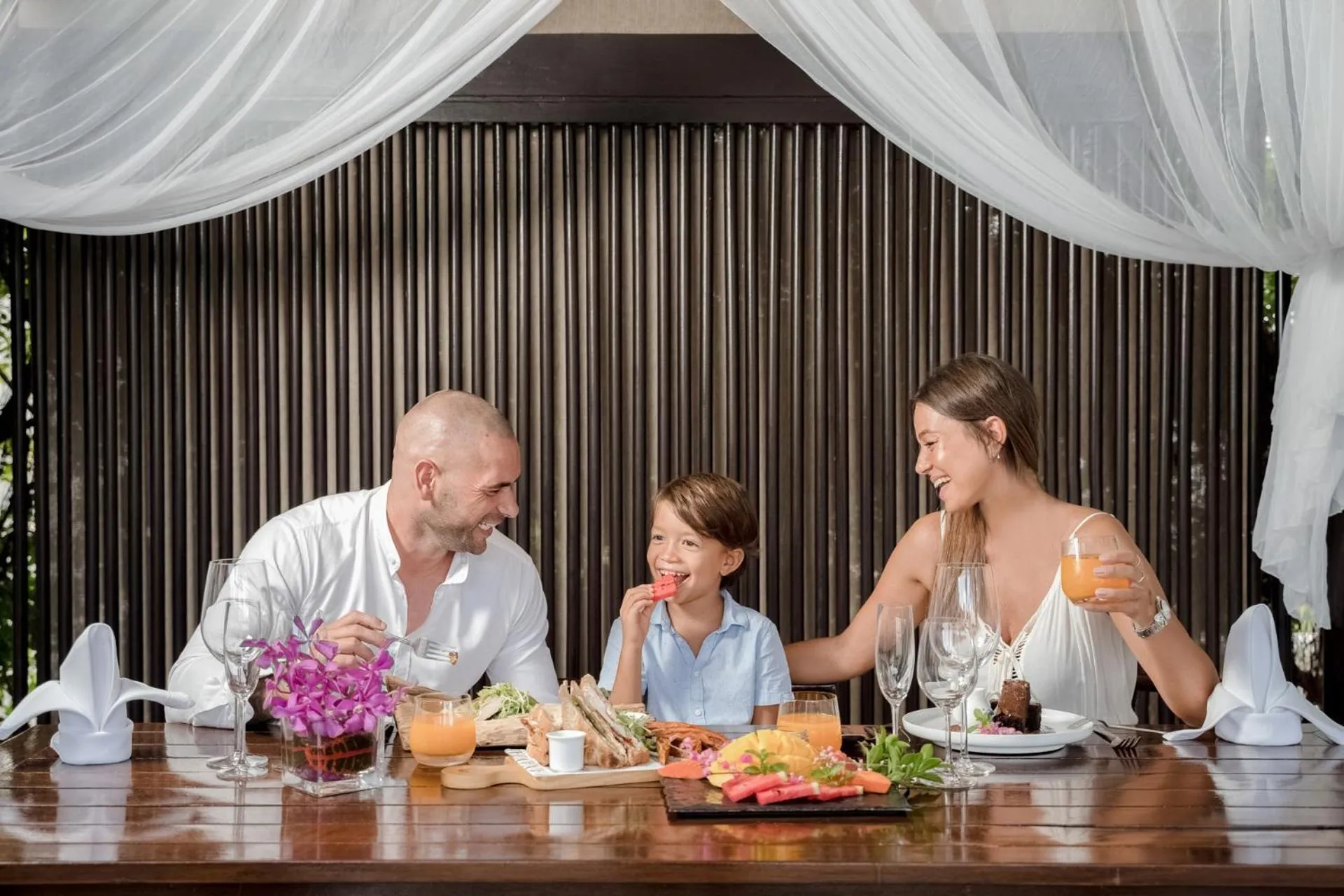 Family in Anantara Lawana Koh Samui Resort