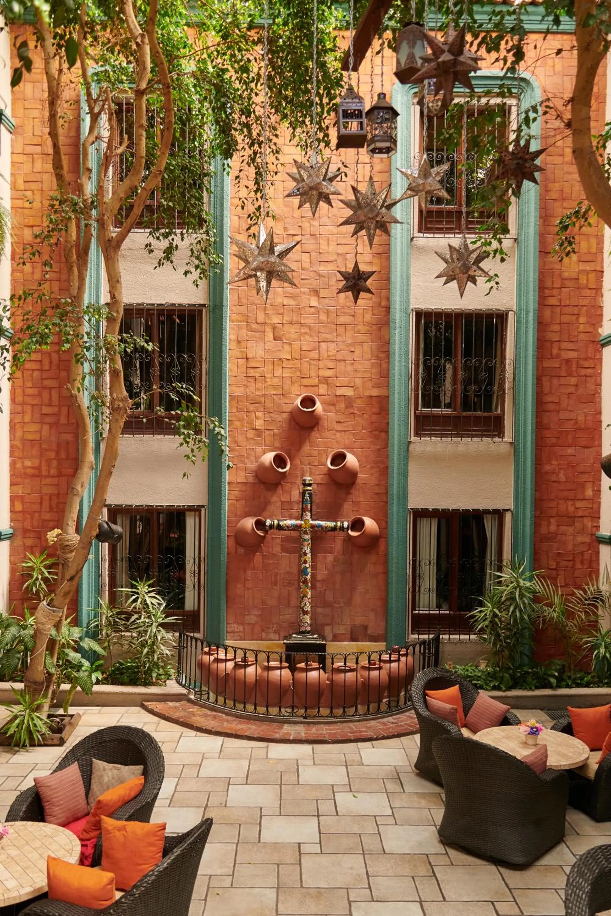 Patio in Hotel Mansion Del Valle