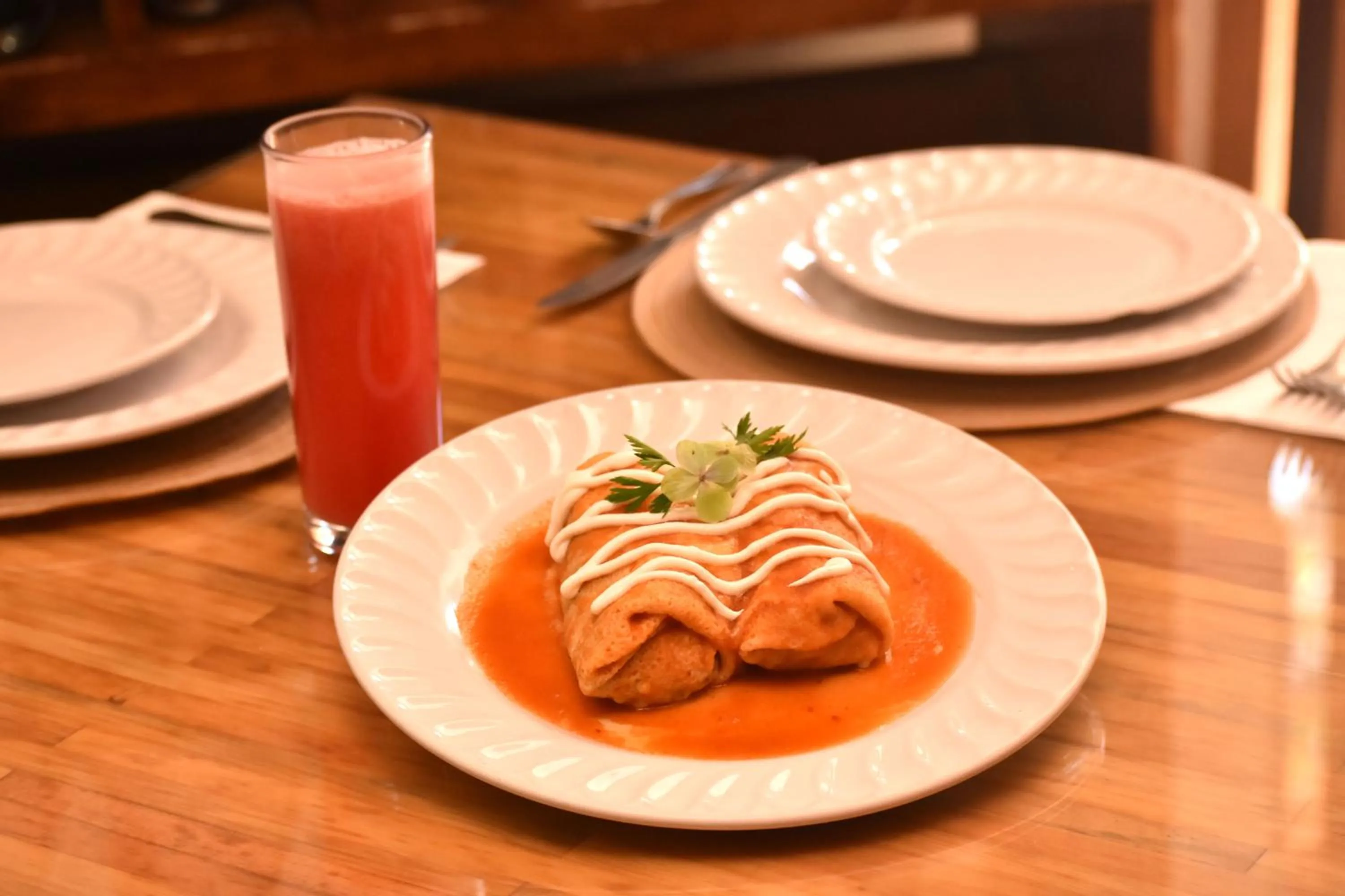 Food and drinks in Hotel Mansion Del Valle