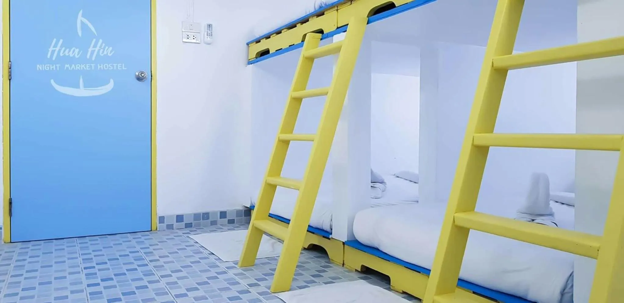 Bed in HuaHin Night Market Hostel