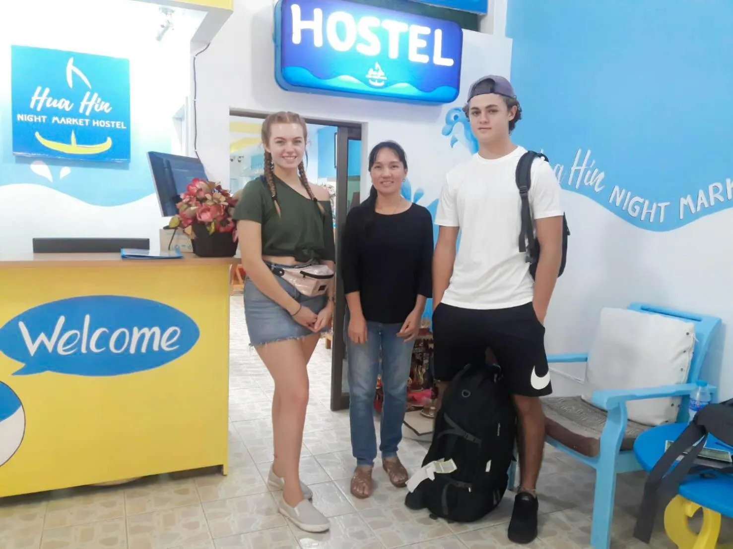 Staff in HuaHin Night Market Hostel