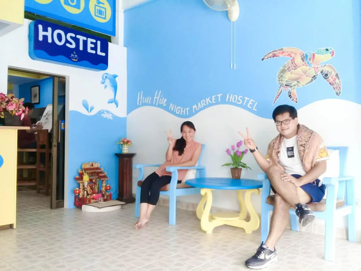 Staff in HuaHin Night Market Hostel
