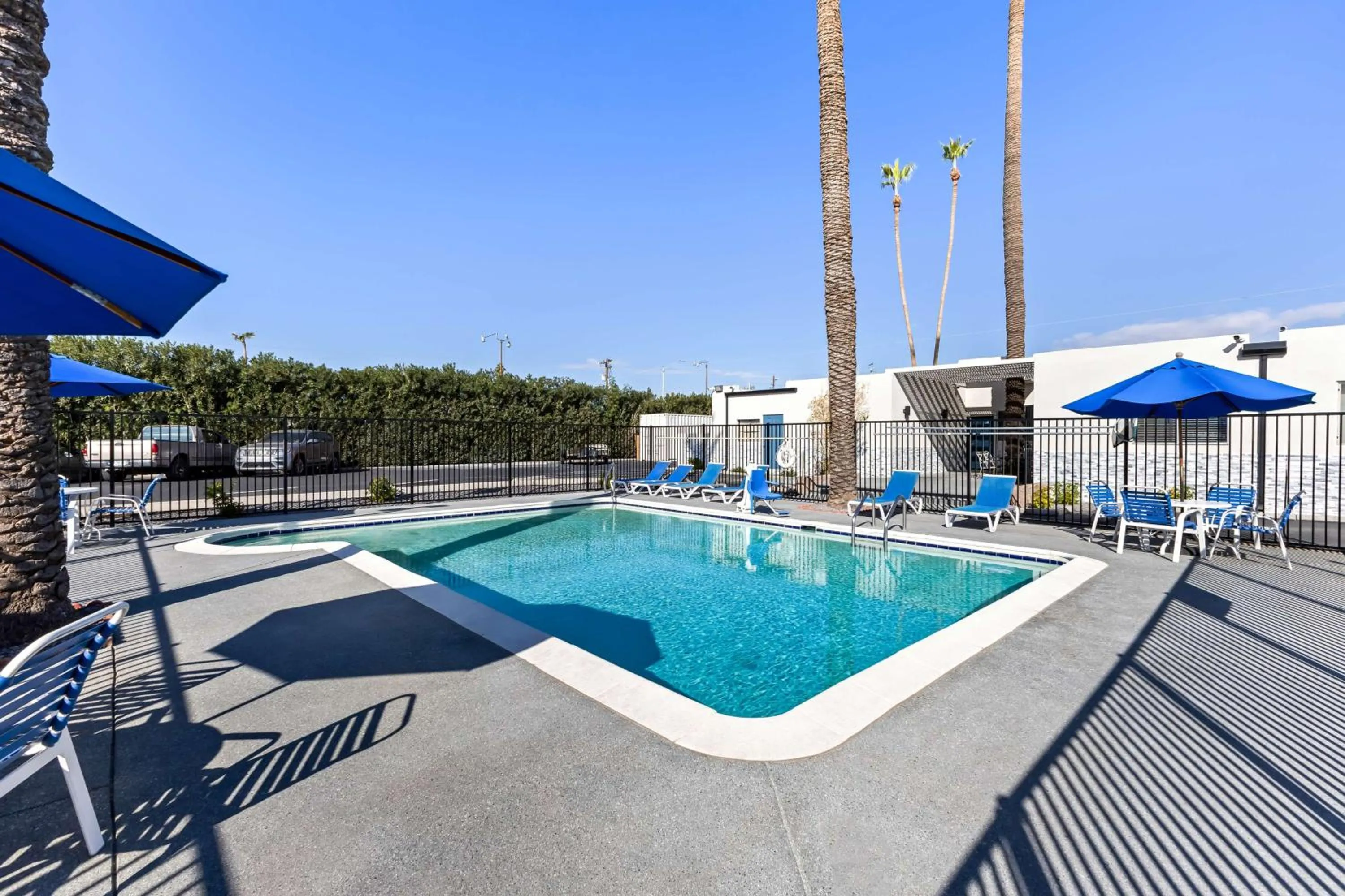 Pool view in SureStay Hotel by Best Western Phoenix Airport