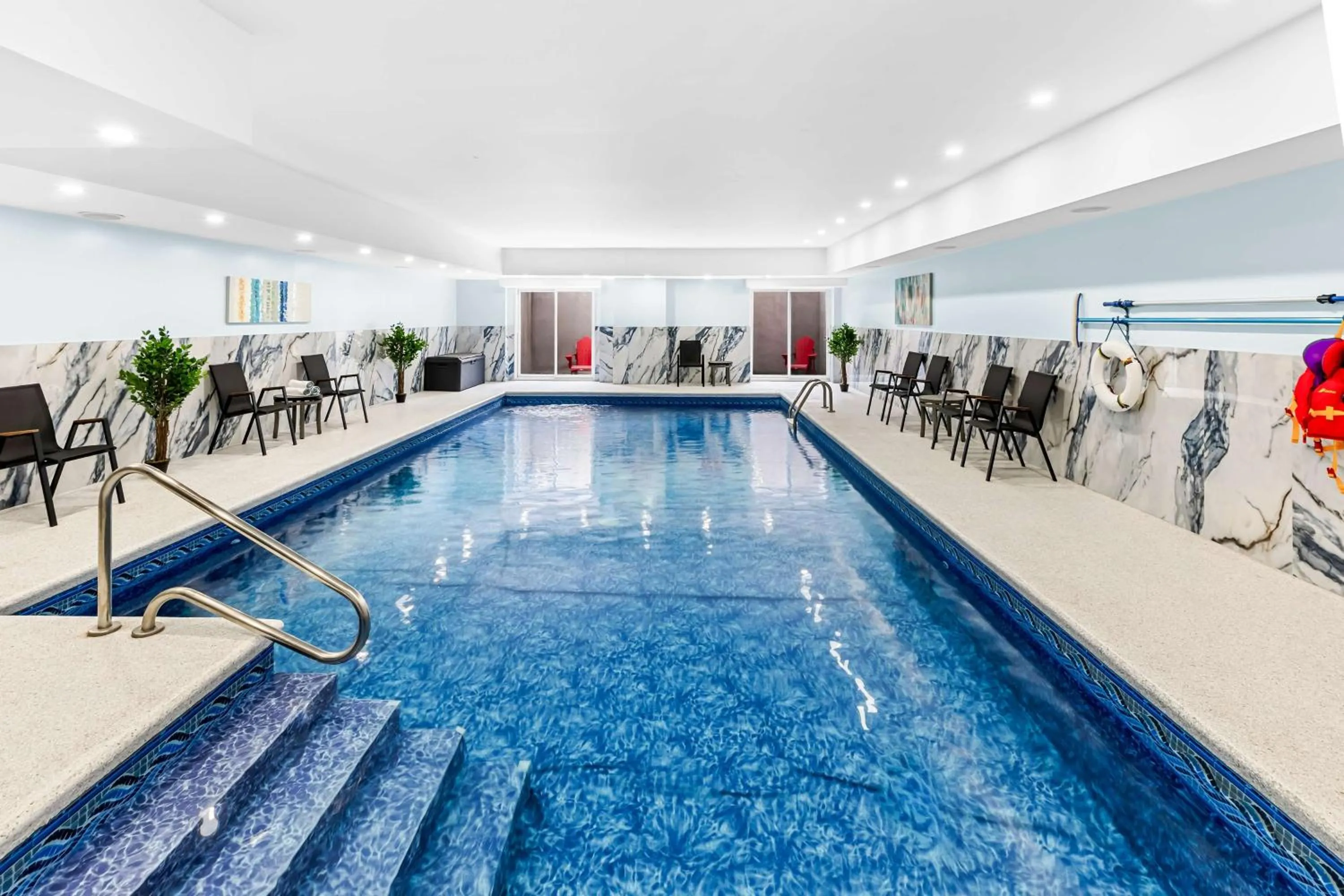 Pool view in Best Western Plus Montreal East