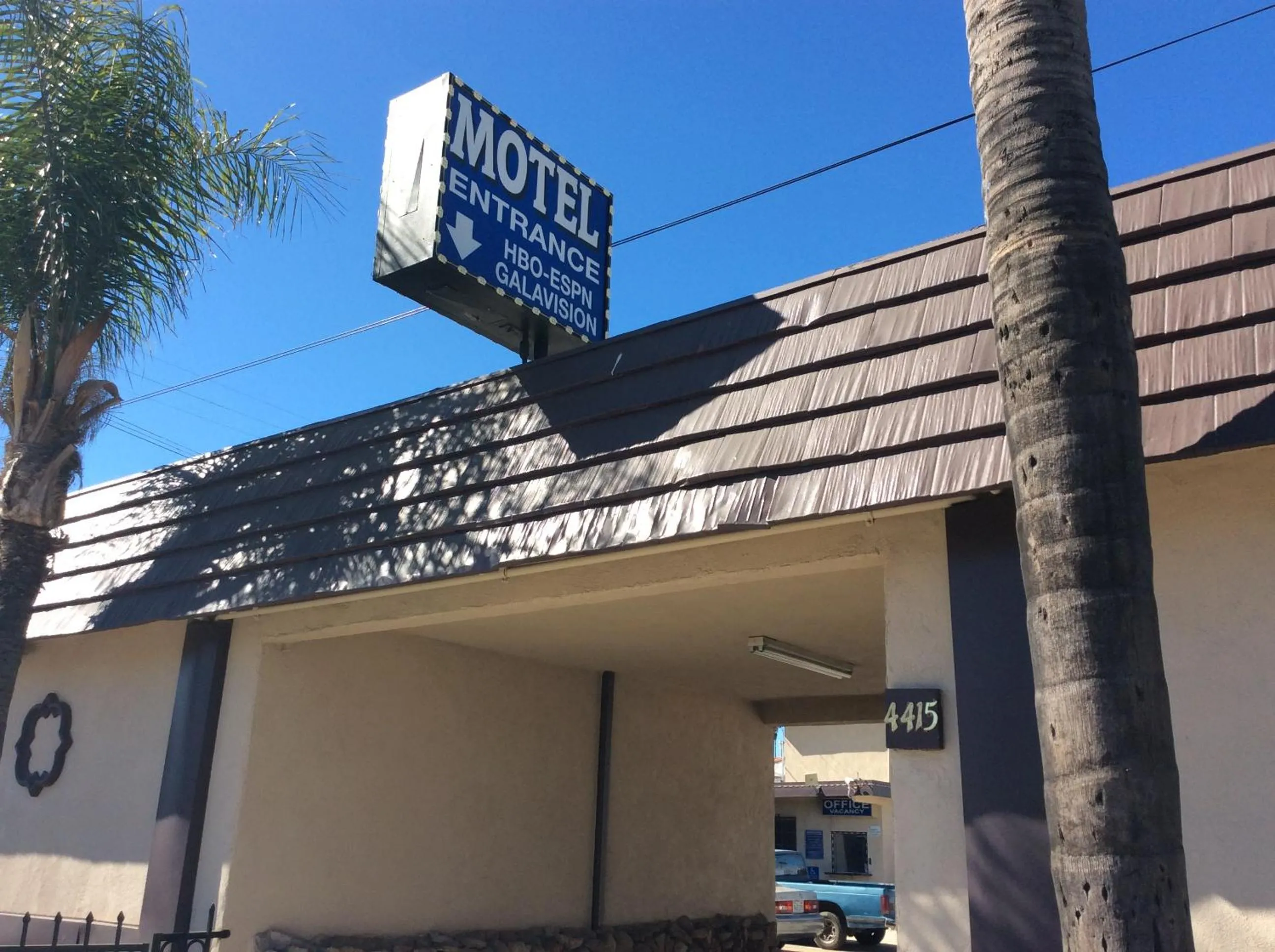 Property building in Stallion Motel Los Angeles