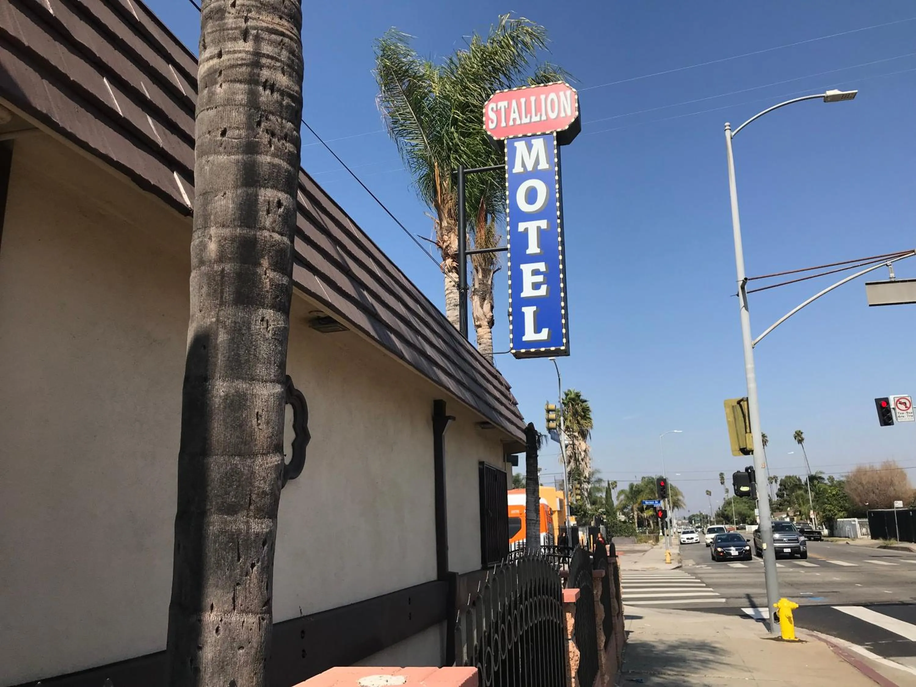 Day in Stallion Motel Los Angeles